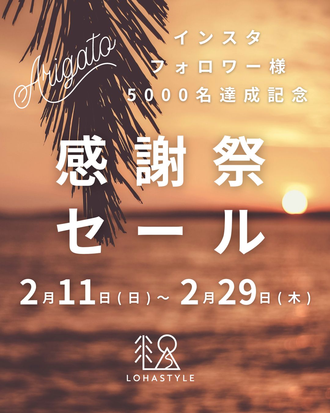 感謝際セールのご案内