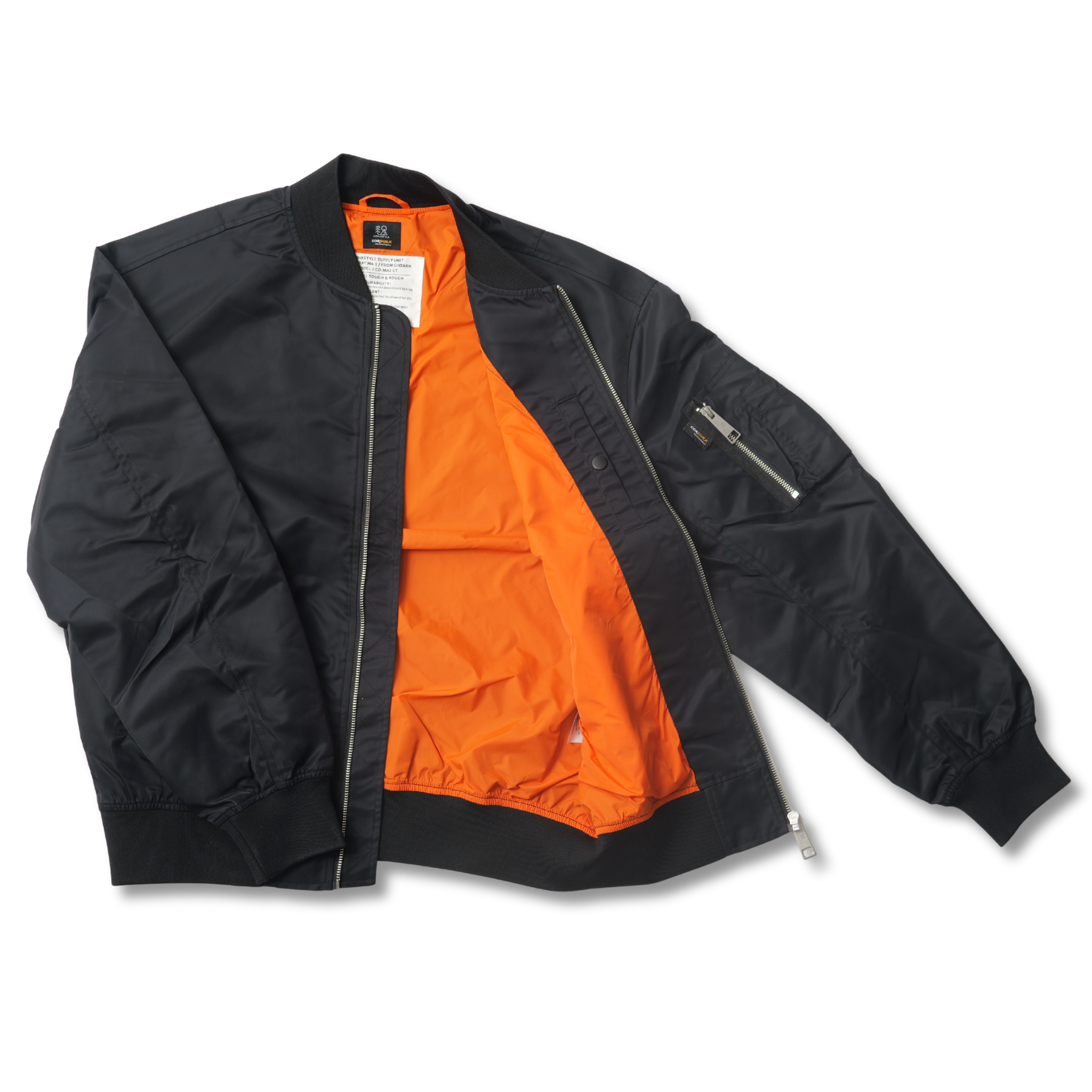 CORDURA MA-1 LIGHT ビッグシルエット (ブラック)