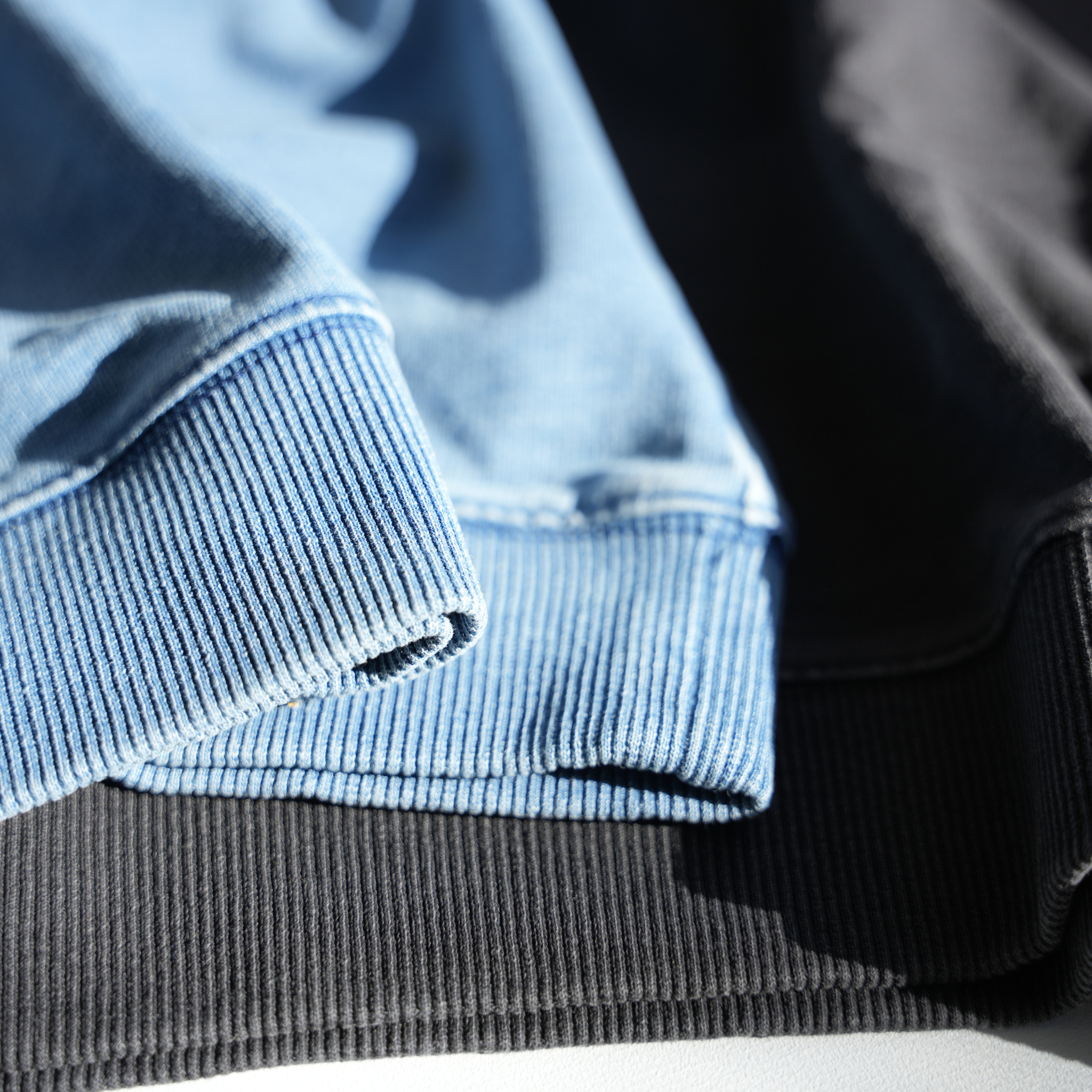 DENIM PAC-T ビッグシルエット 胸ポケ 5分袖(ブルー)