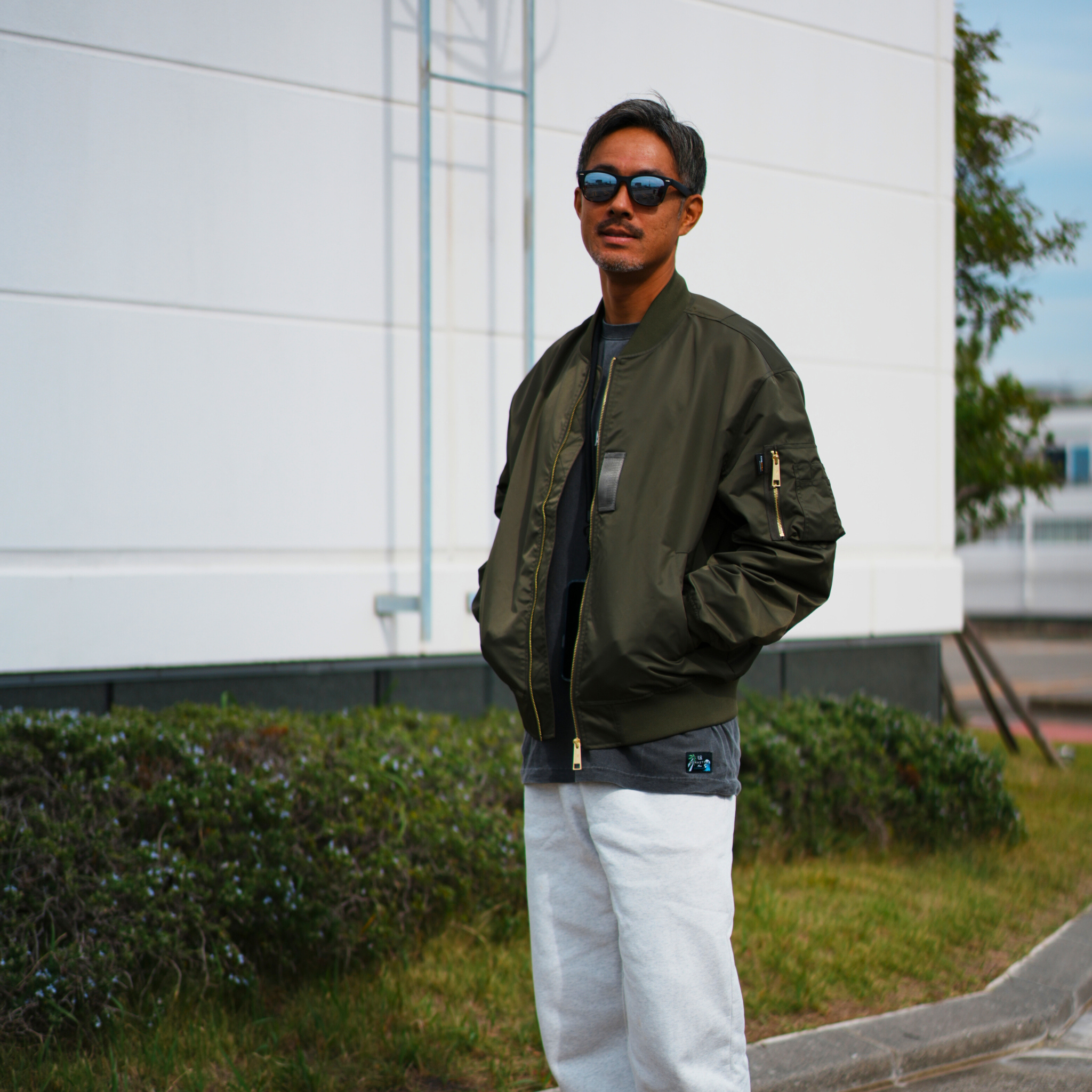 CORDURA MA-1 LIGHT ビッグシルエット (カーキ)