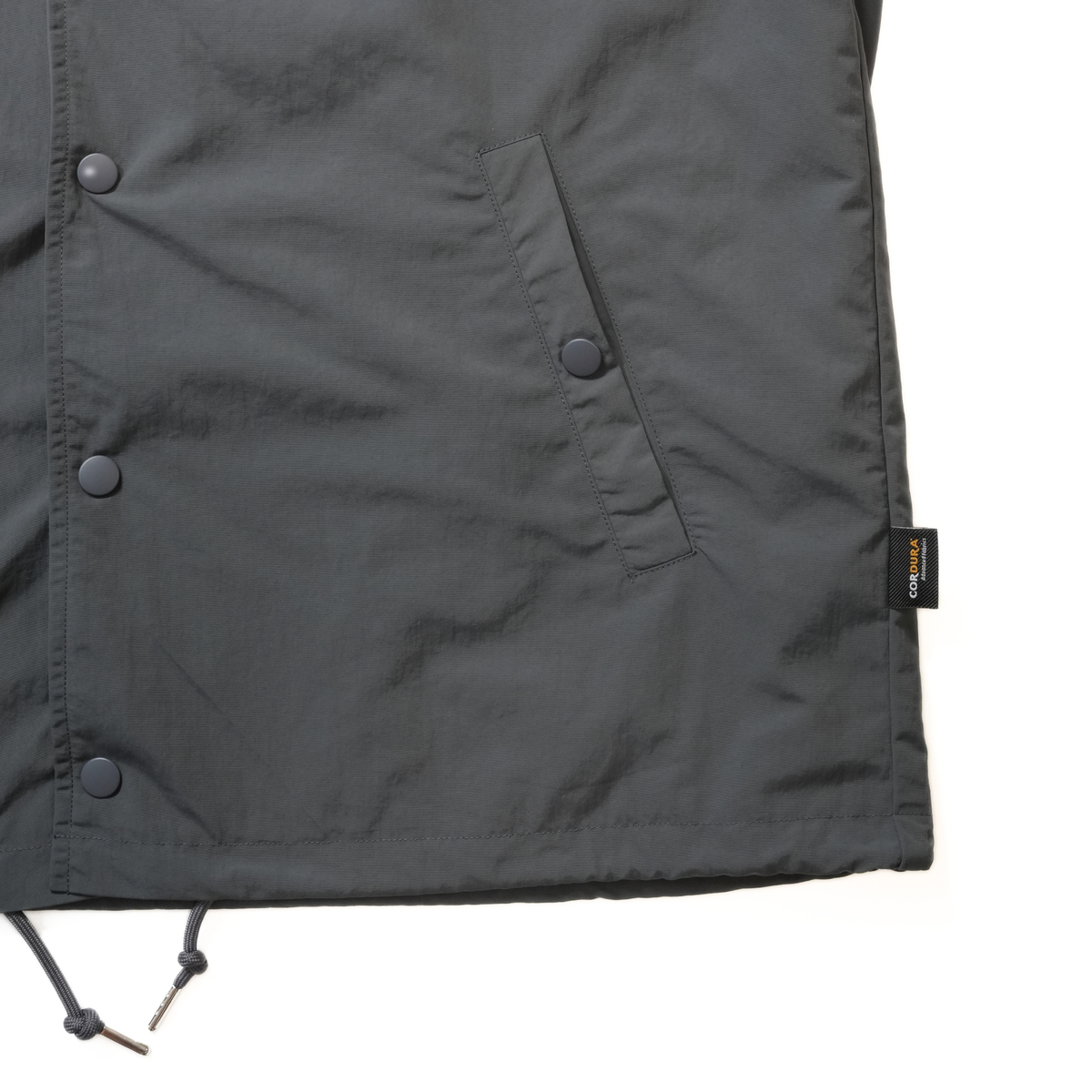 CORDURA COACH JACKET ロゴ刺繍(グレー)