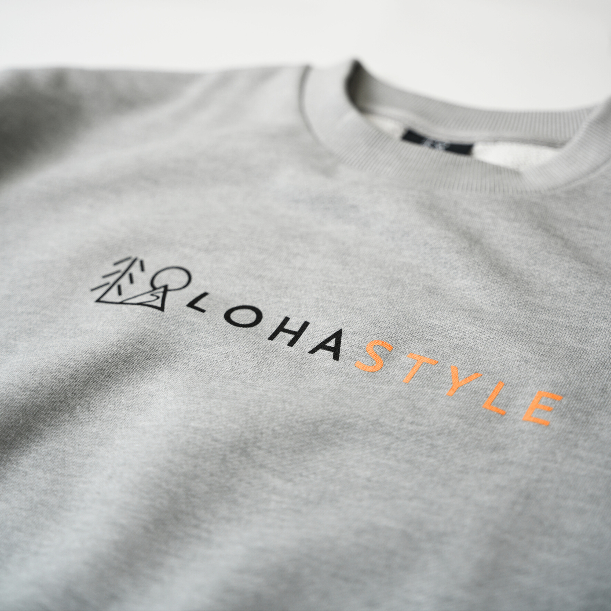 CORDURA裏毛 LOHASTYLEロゴスウェット(グレー)