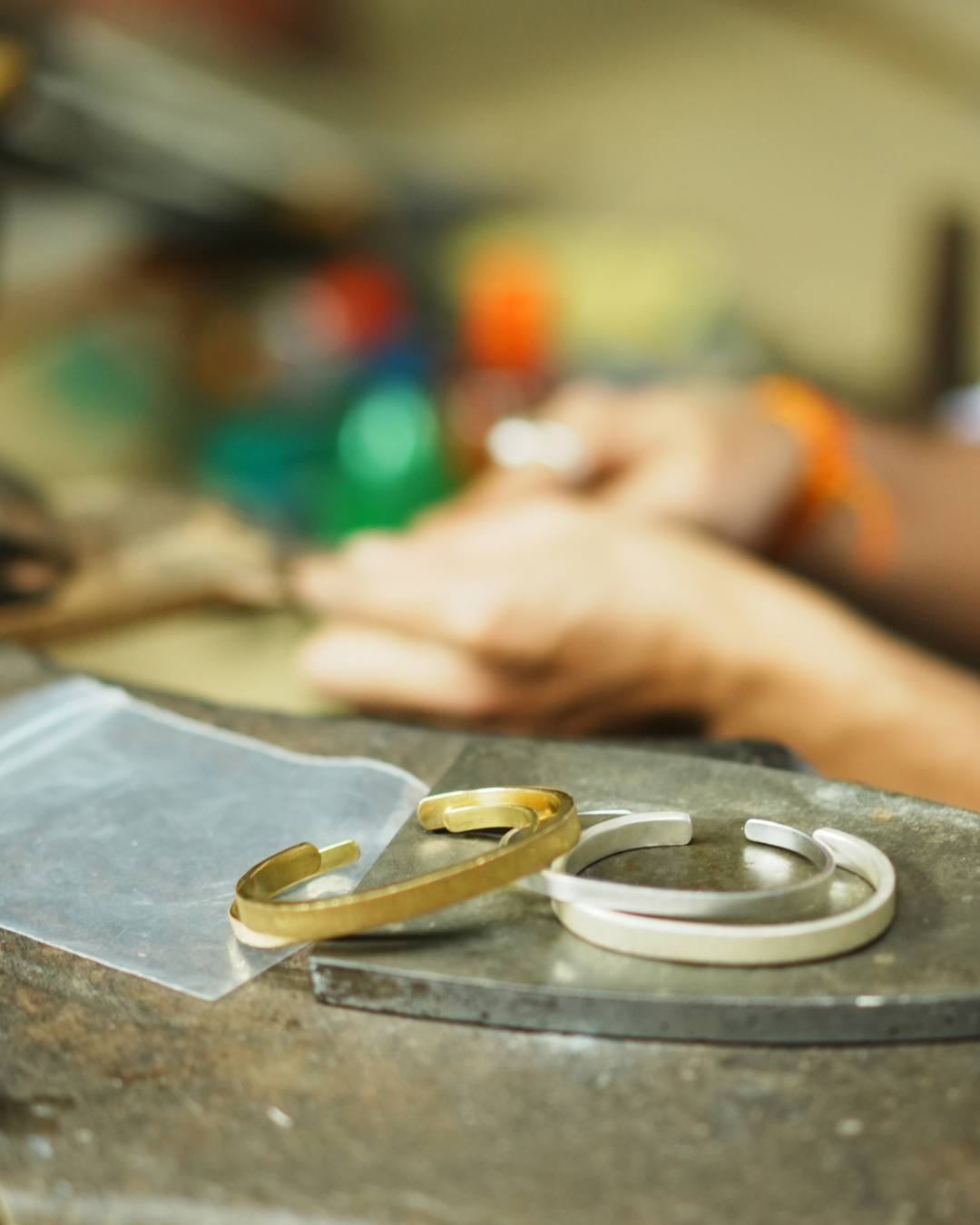 JAIPUR EDGE バングル(シルバー・ナロー)