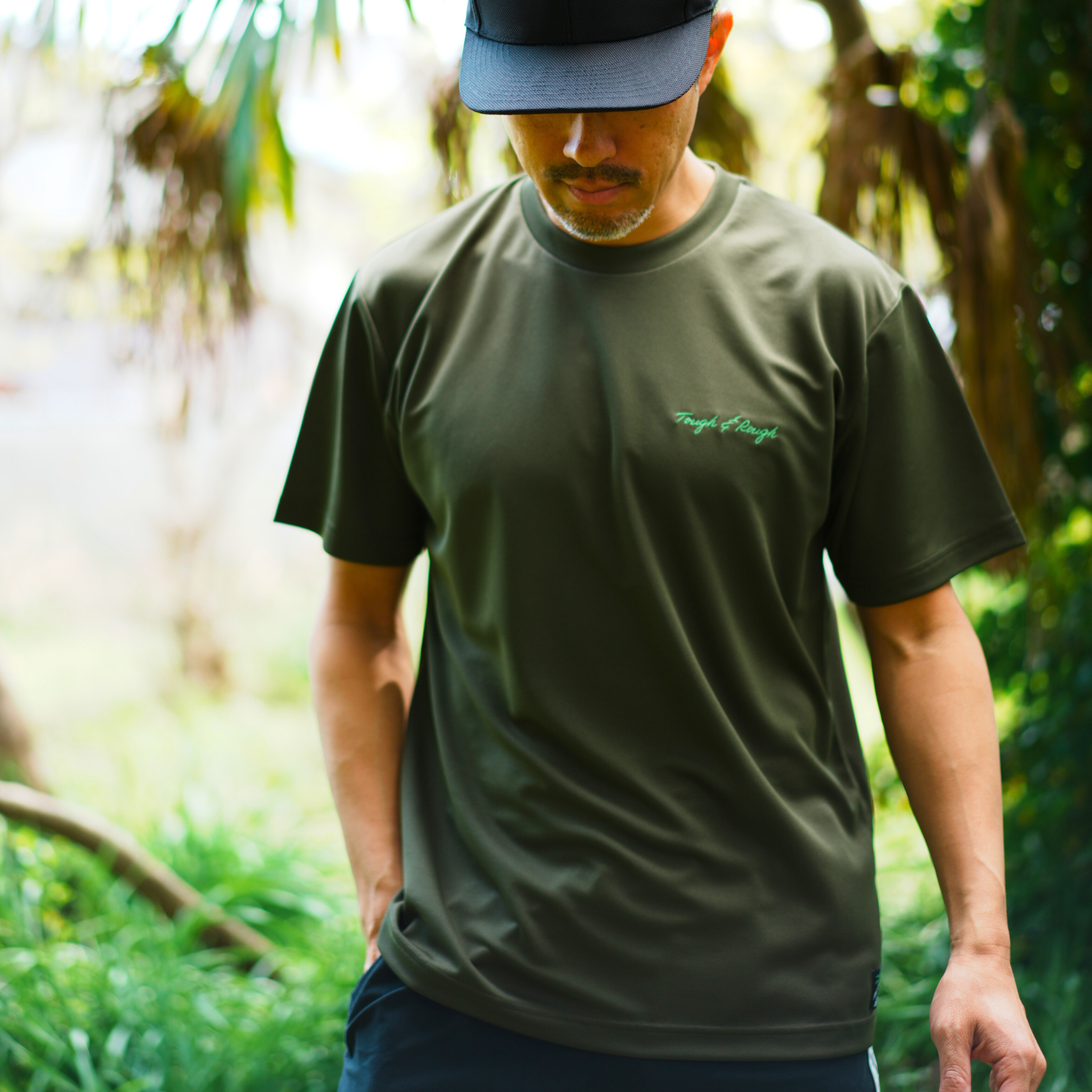 ドライメッシュ タフ&ラフT(オリーブ)