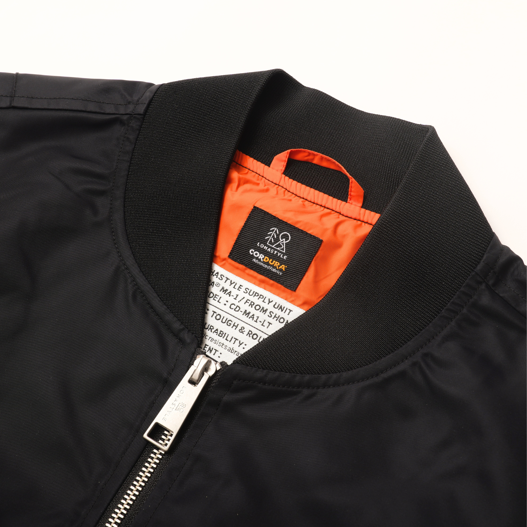 CORDURA MA-1 LIGHT ビッグシルエット (ブラック)