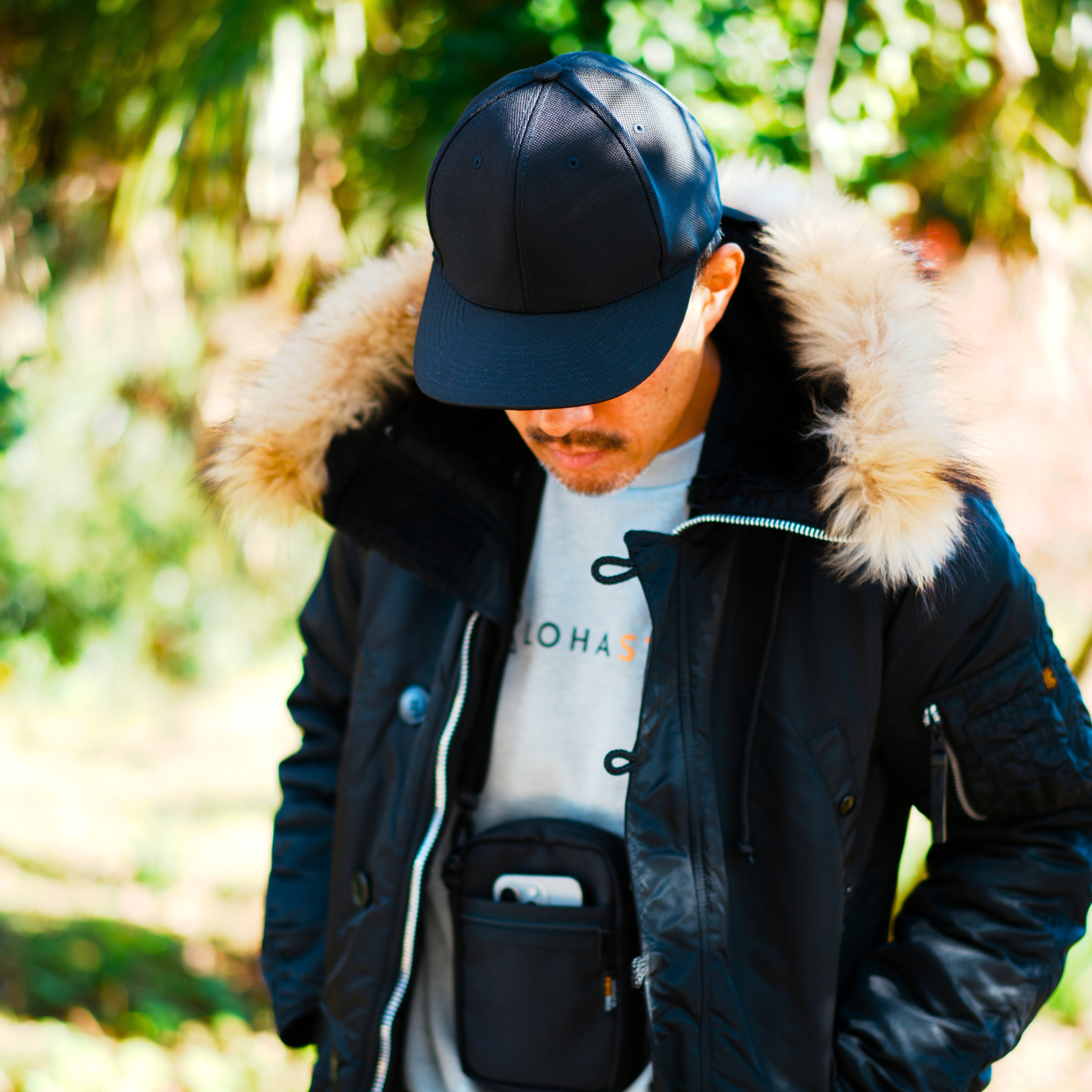 CORDURA バリスティックナイロン キャップ 無地 (カーブバイザー)