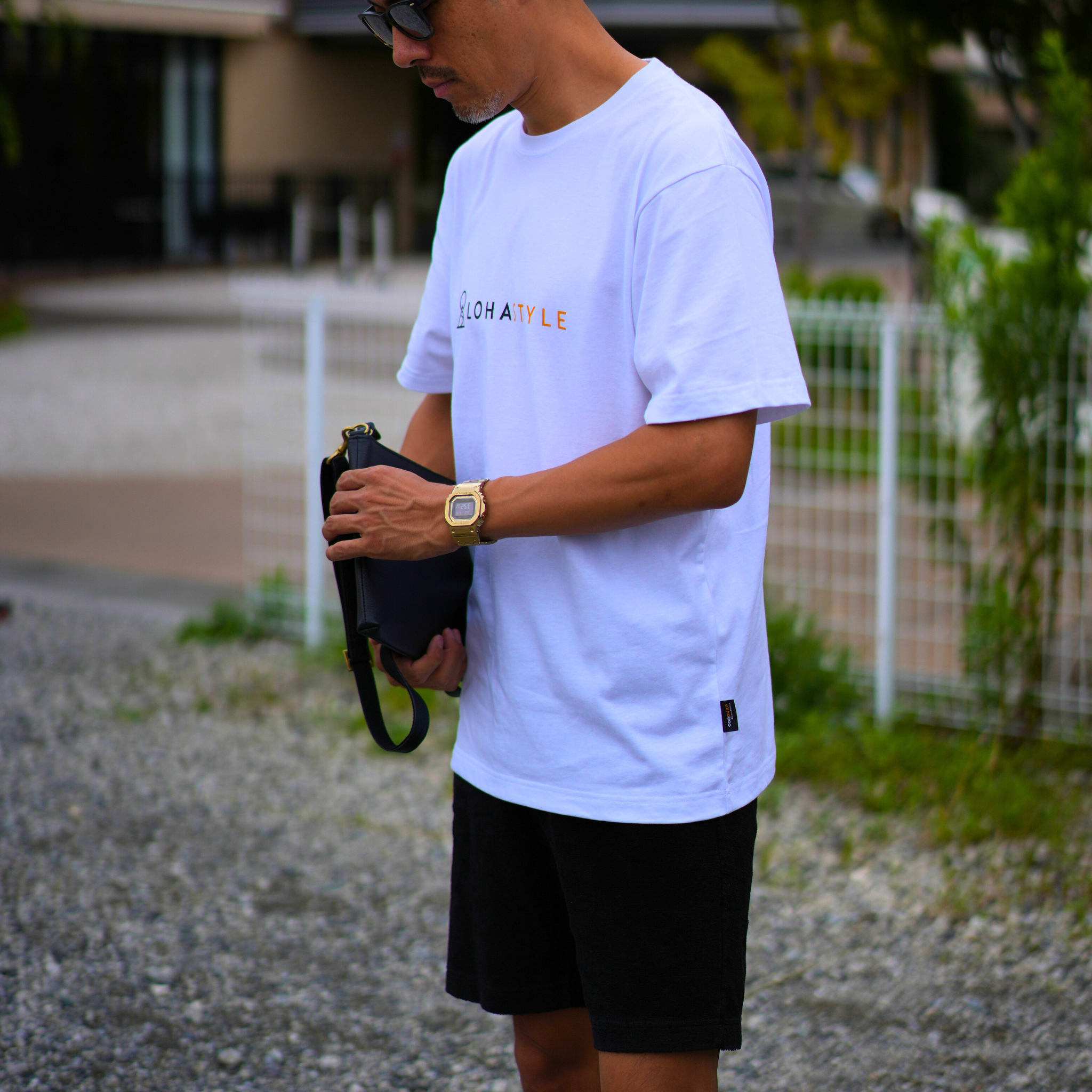 CORDURA天竺 前面ロゴT(ホワイト)