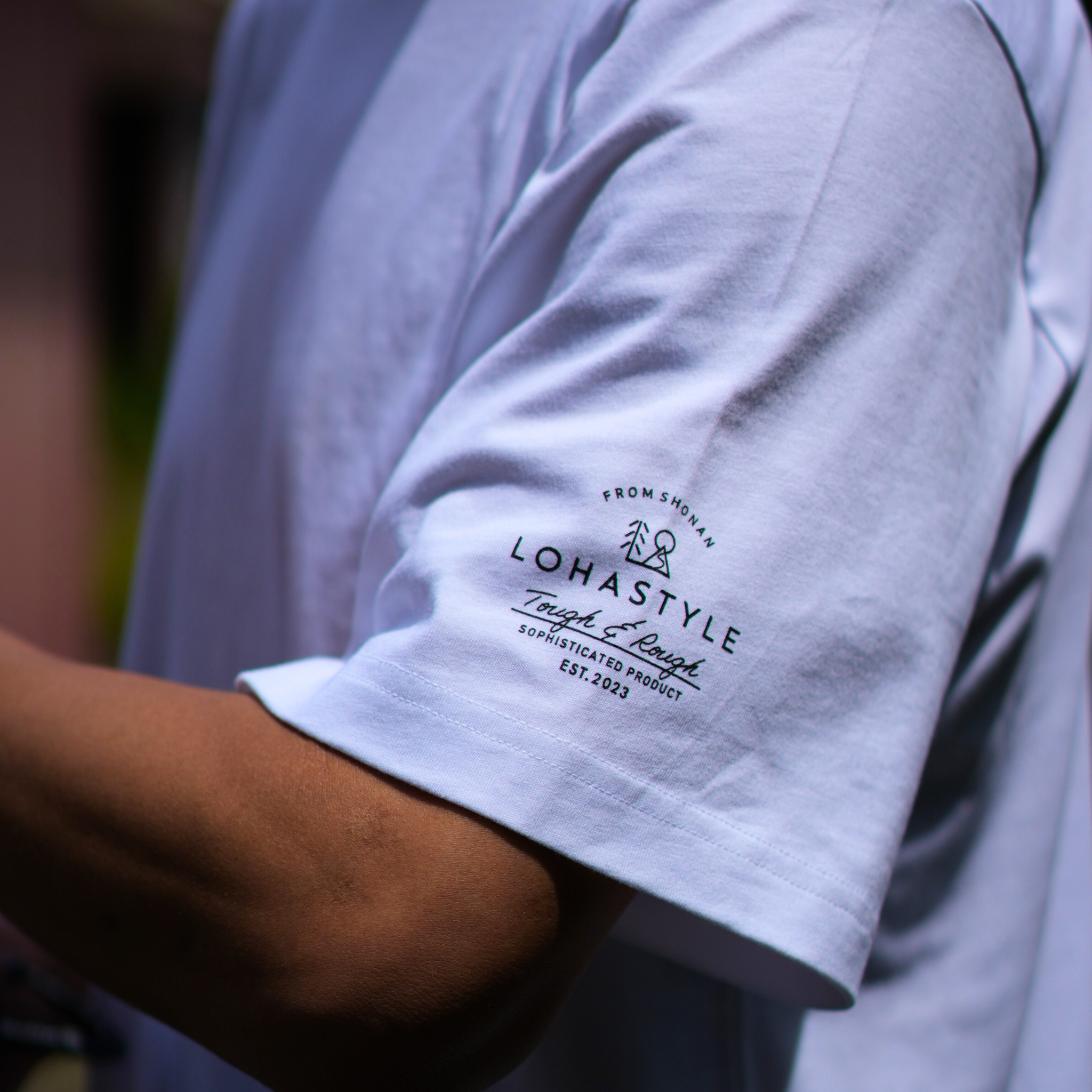 CORDURA天竺 半袖左ロゴT(ホワイト)