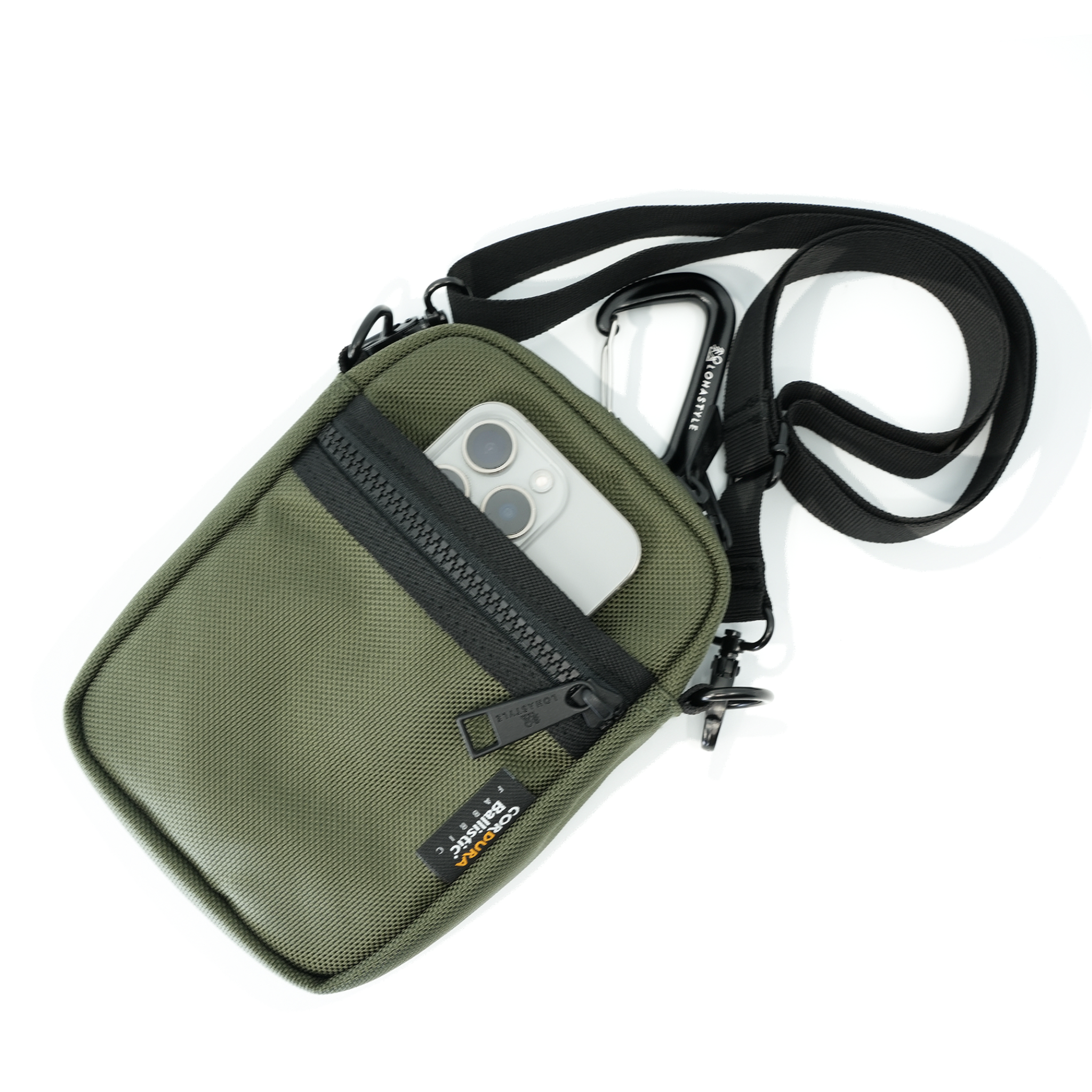 PADDLE CORDURA バリスティックナイロン スマホポーチ (カーキ)