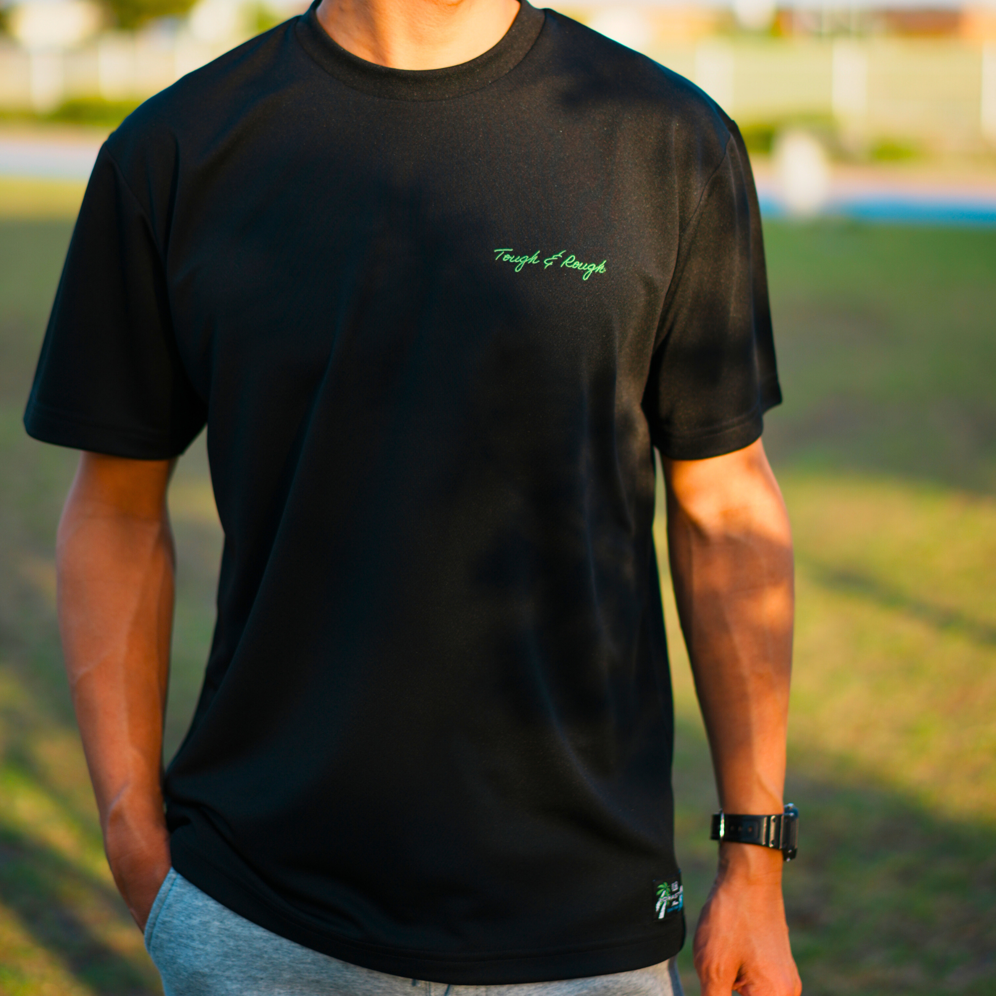 ドライメッシュ タフ&ラフT(ブラック)