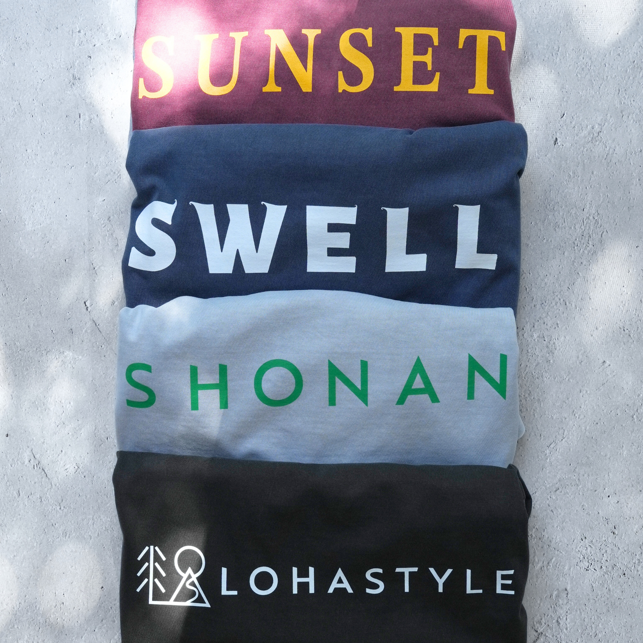 VINTAGE-ロンT "LOHASTYLE"(ブラック)