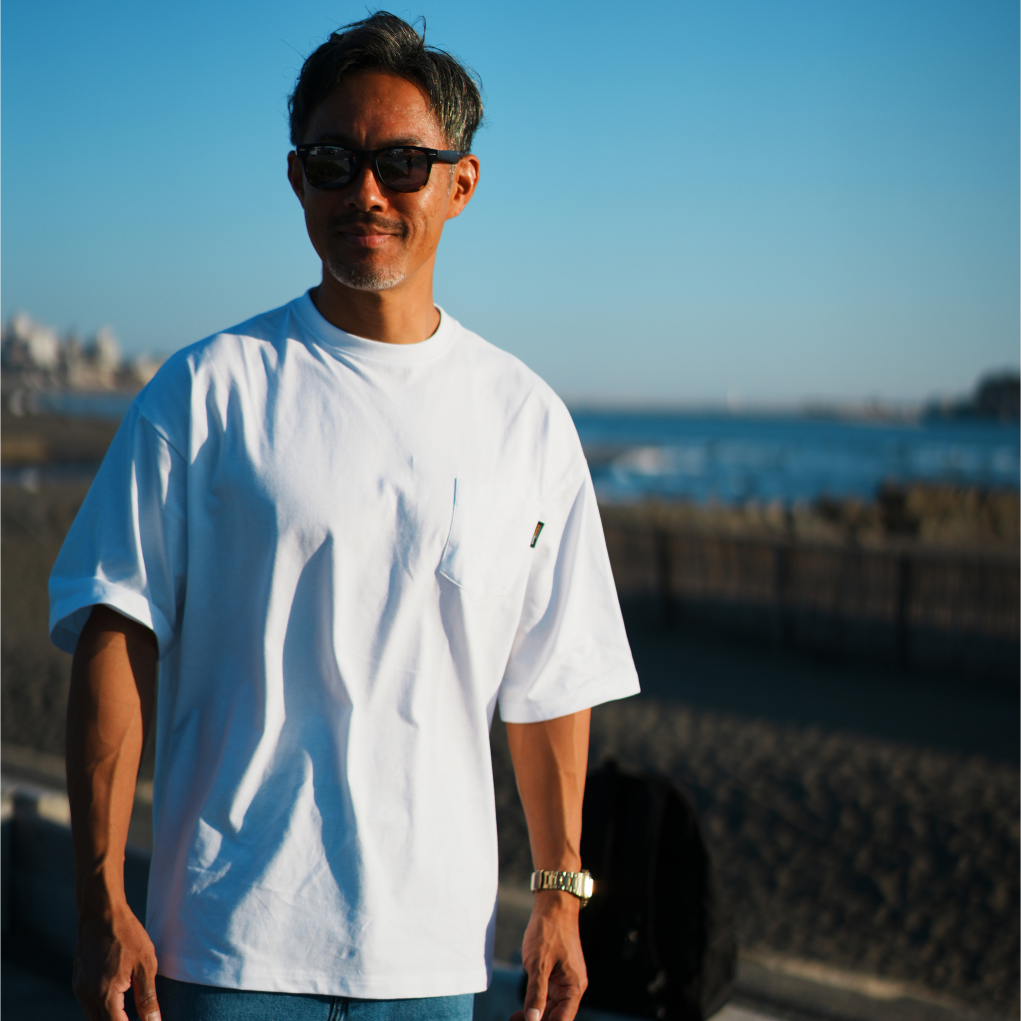 CORDURA PAC-T ビッグシルエット 胸ポケ 半袖 WINTER (ホワイト)