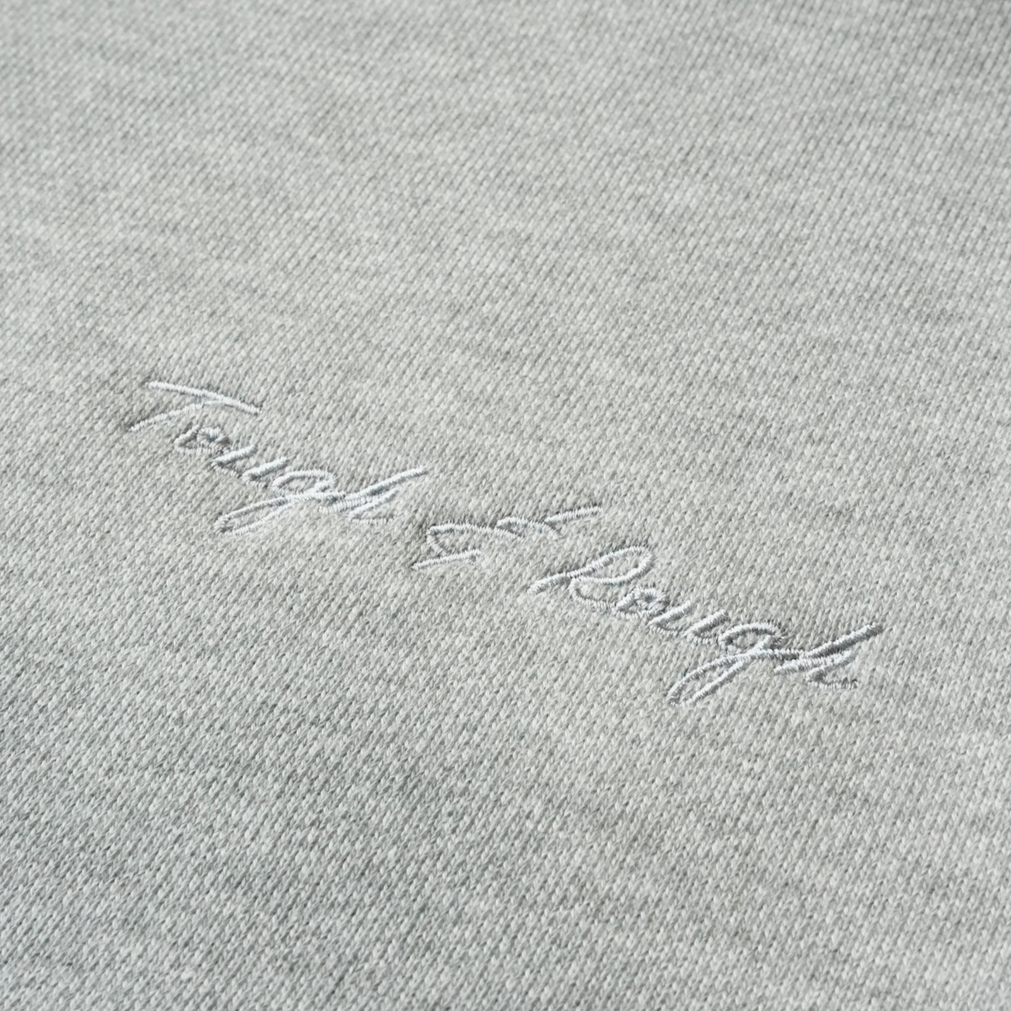 CORDURA裏毛 タフ&ラフ刺繍パーカ(グレー)