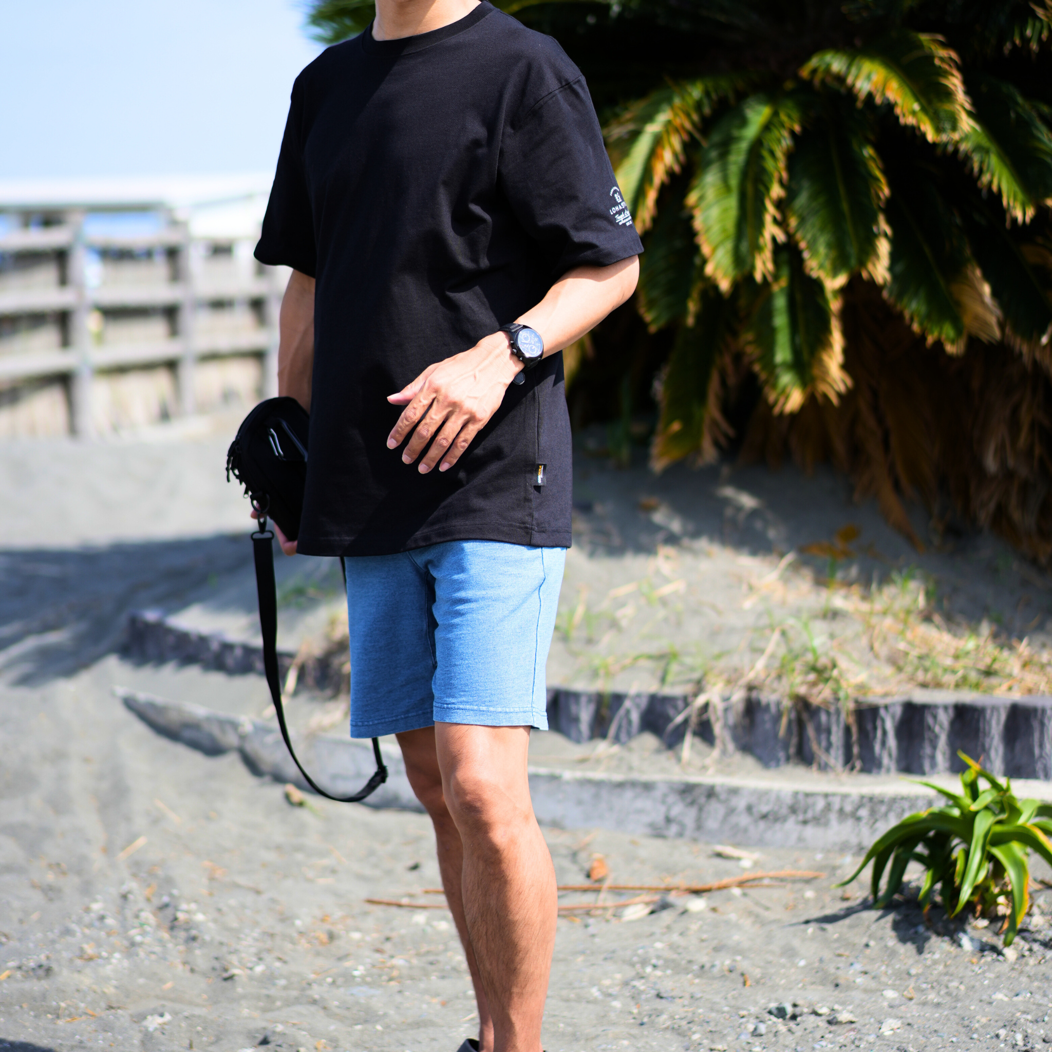 CORDURA天竺 半袖左ロゴT(ホワイト)