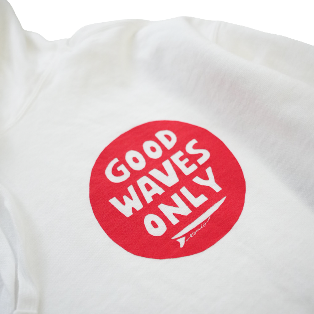 VINTAGE-PARKA "GOOD WAVES ONLY" by tomio(ホワイト)