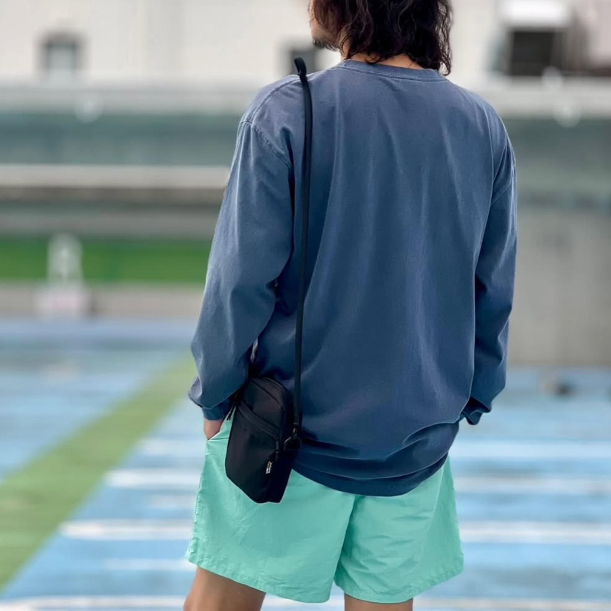 VINTAGE-ロンT "SWELL"(ネイビー)