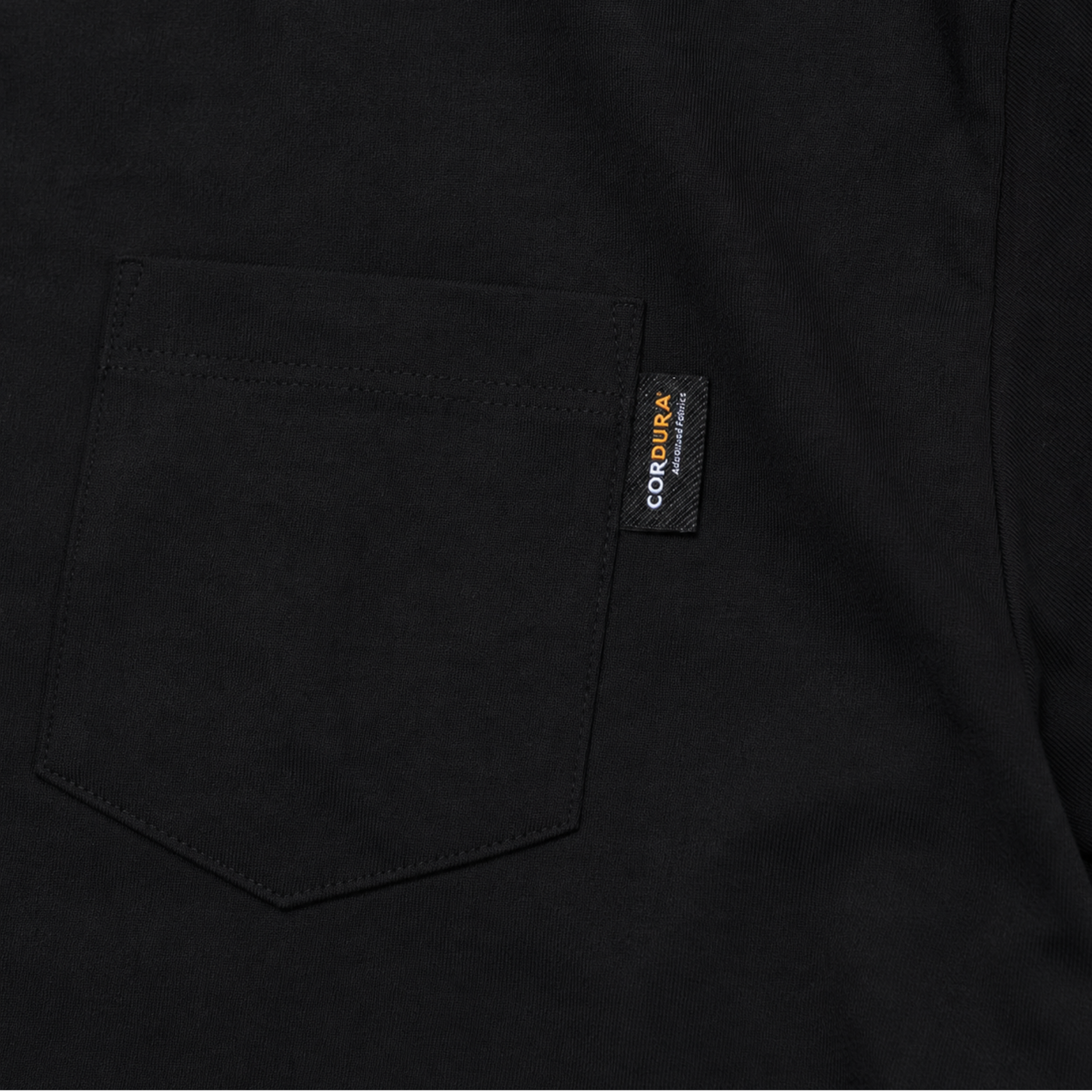 CORDURA PAC-T ビッグシルエット 胸ポケ 半袖 AS (ブラック)