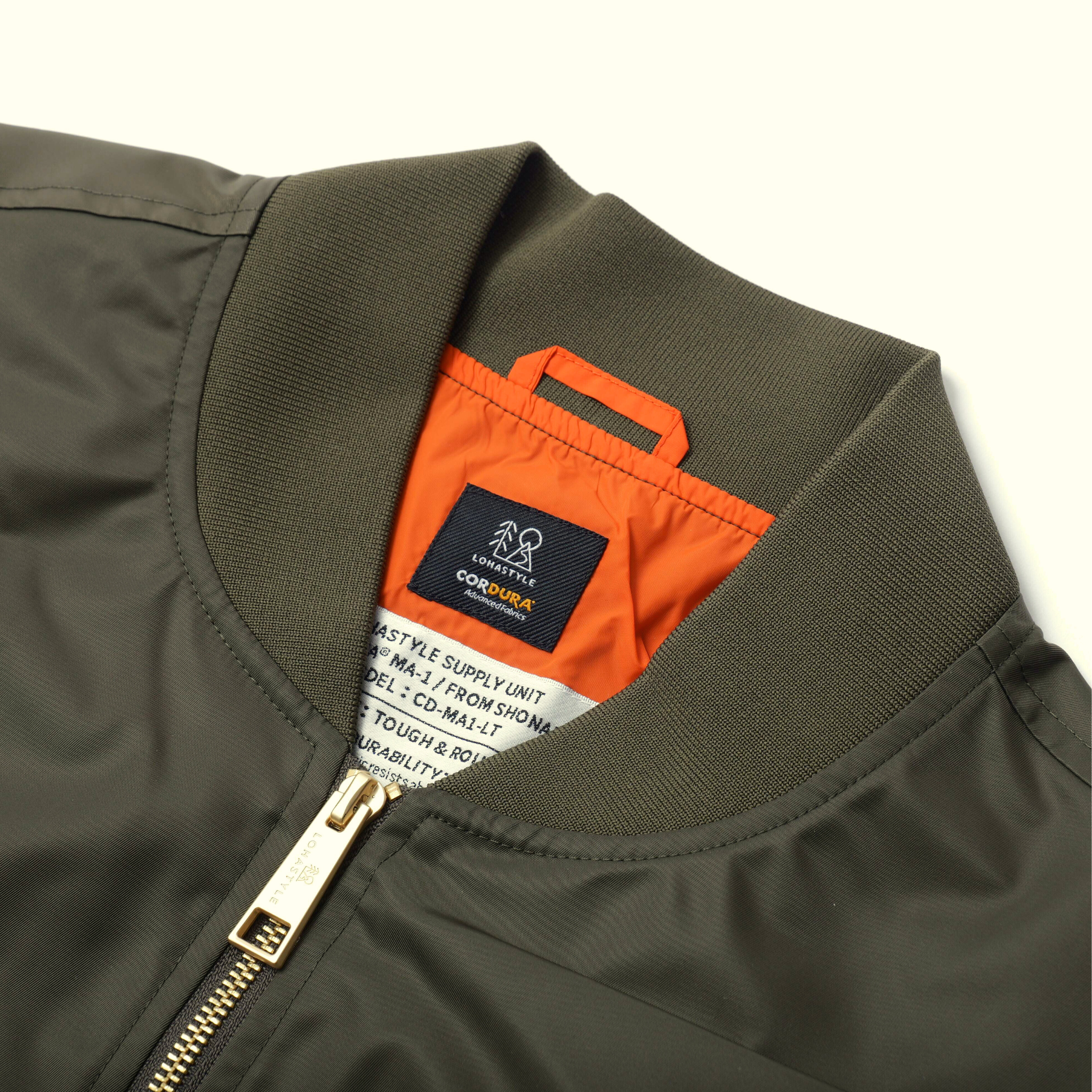 CORDURA MA-1 LIGHT ビッグシルエット (カーキ)