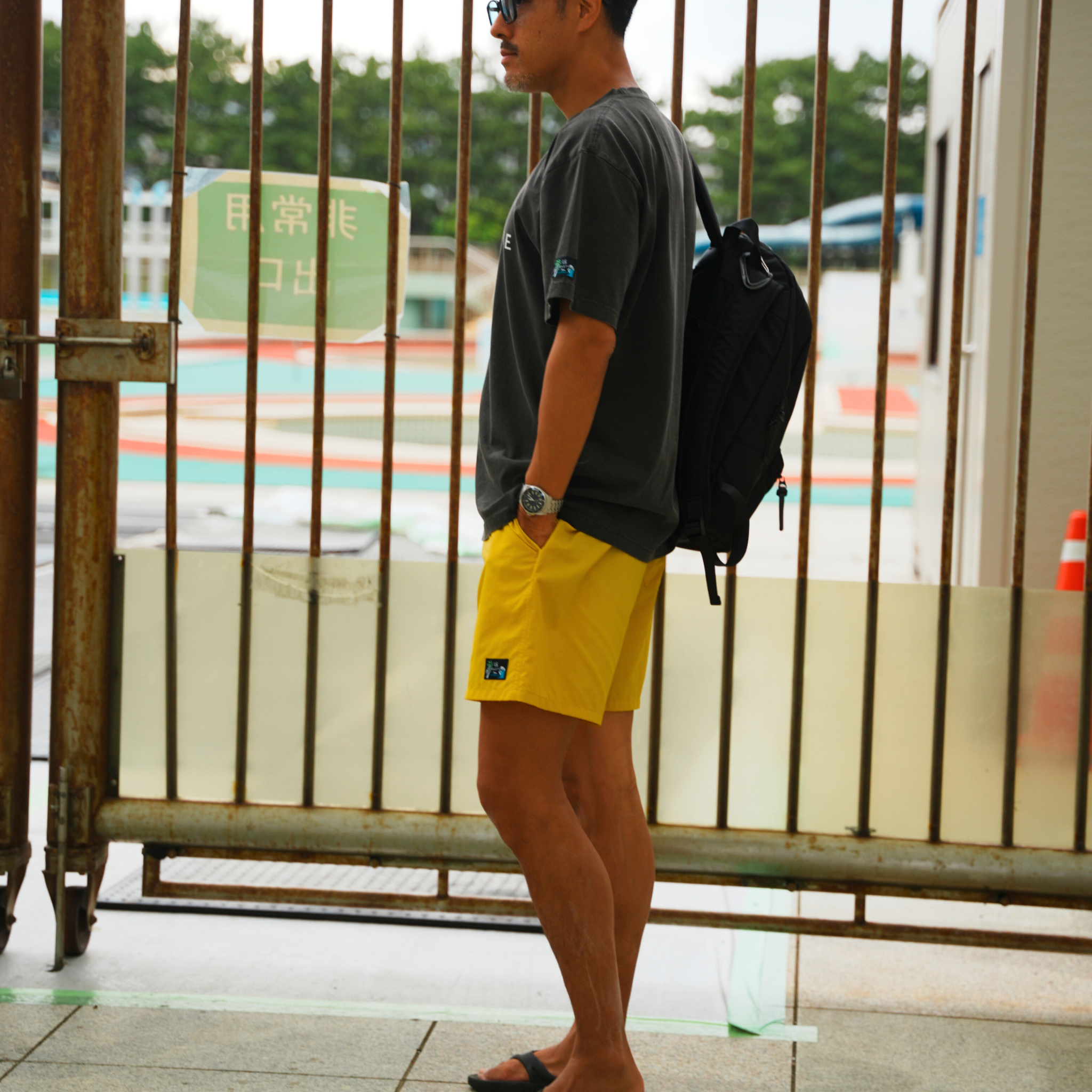 CORDURA ナイロン ”AERIAL”ショーツ(イエロー)