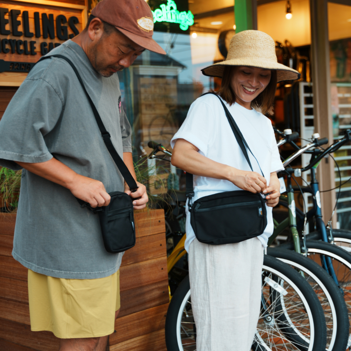 FLOATER CORDURA バリスティックナイロン スリングバッグ (ブラック)