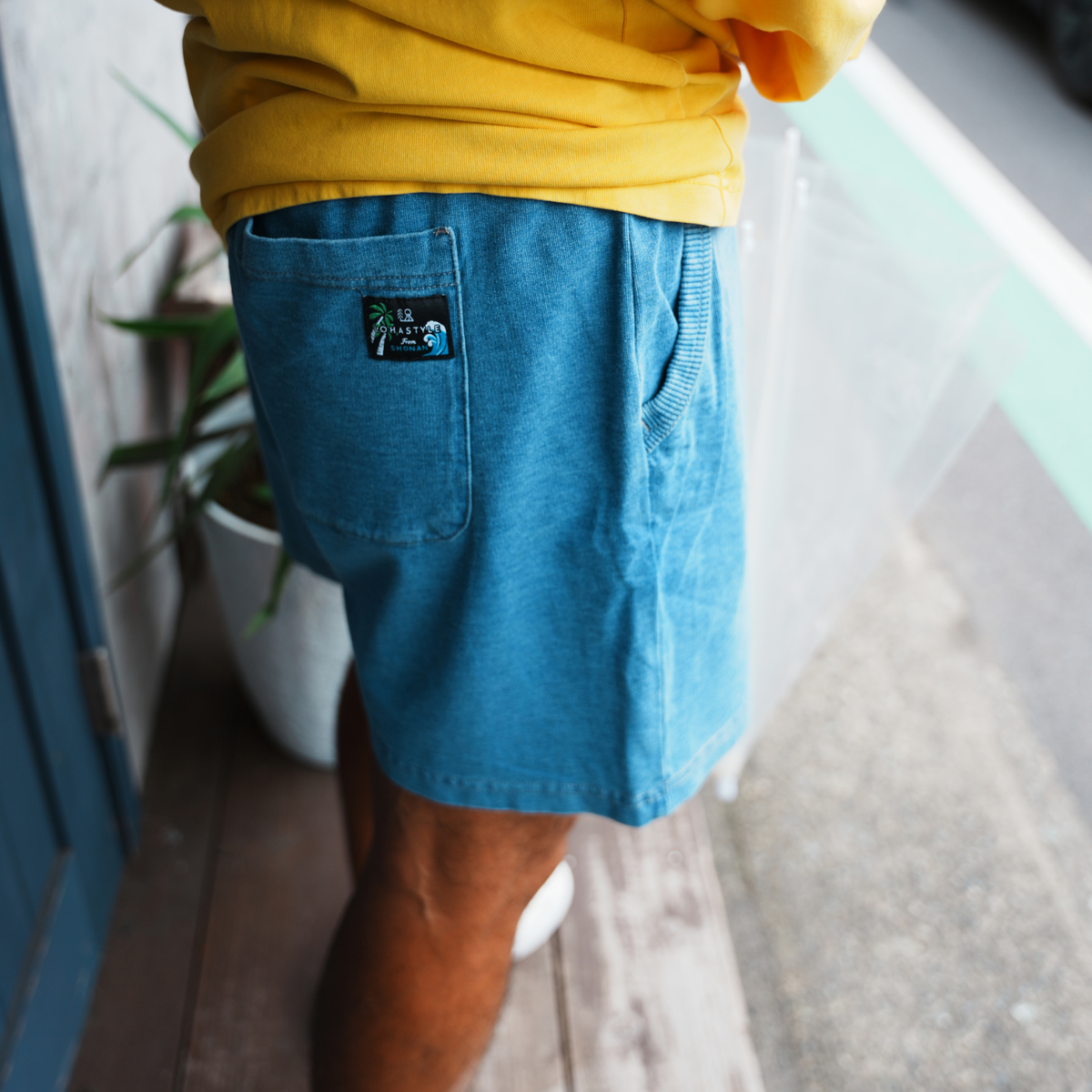 DENIM PAC-SHORTS(ブルー)