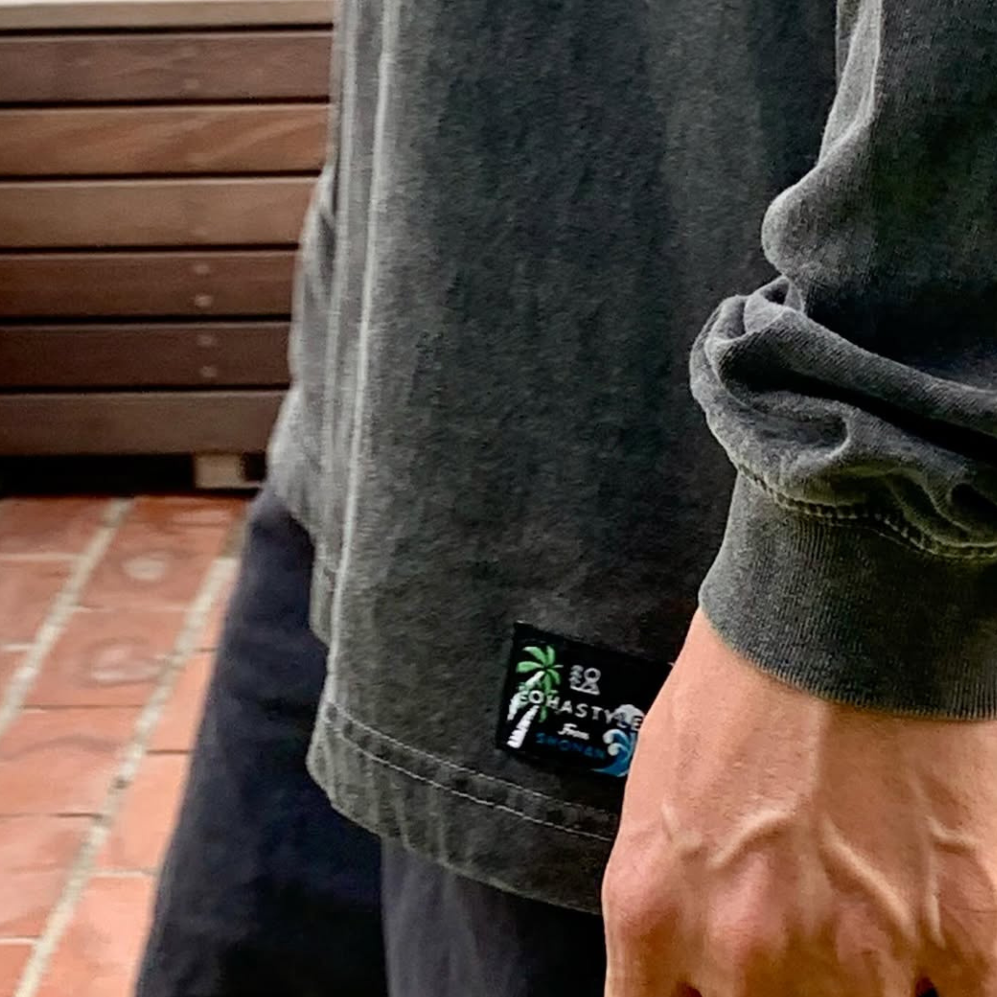 VINTAGE-ロンT "LOHASTYLE"(ブラック)