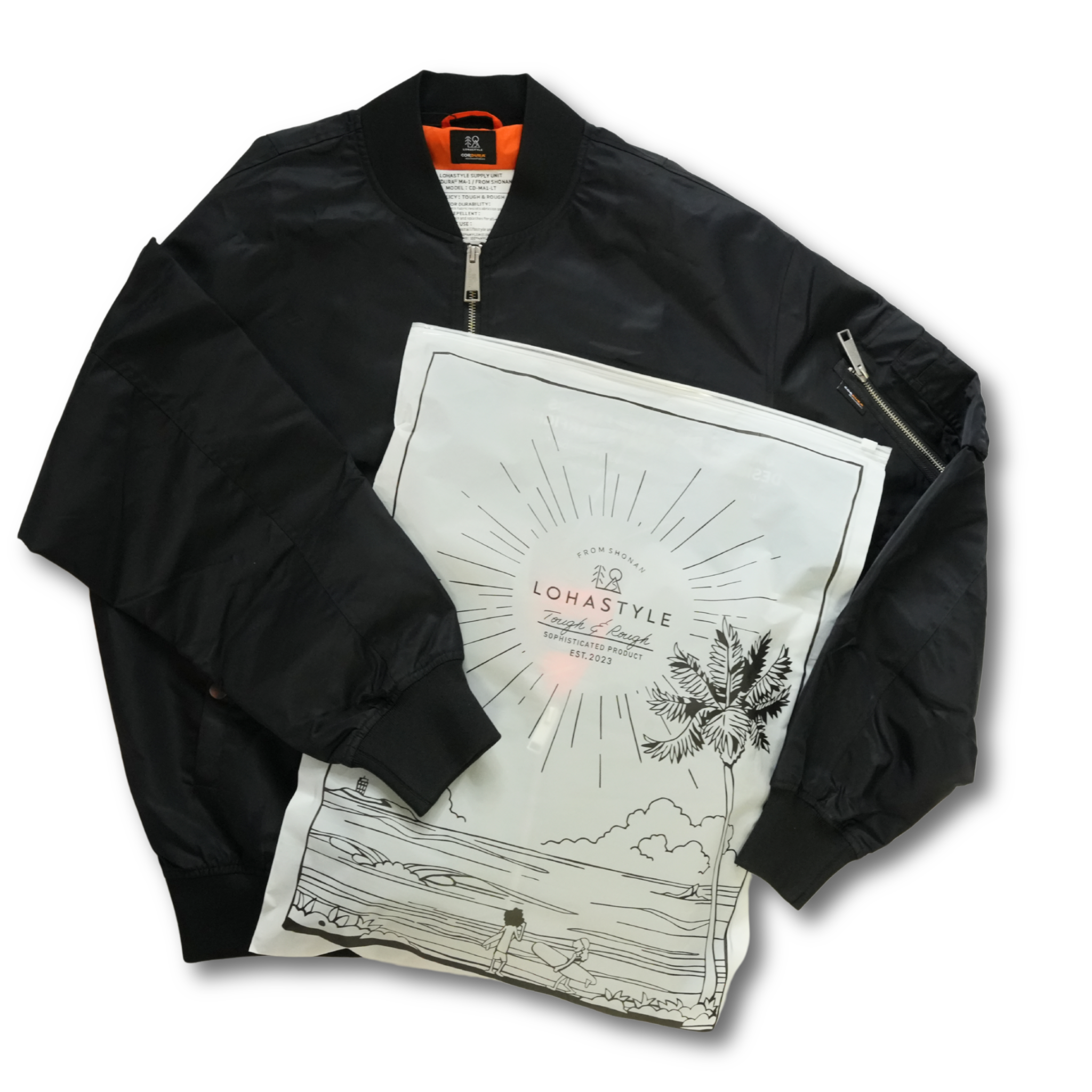 CORDURA MA-1 LIGHT ビッグシルエット (ブラック)