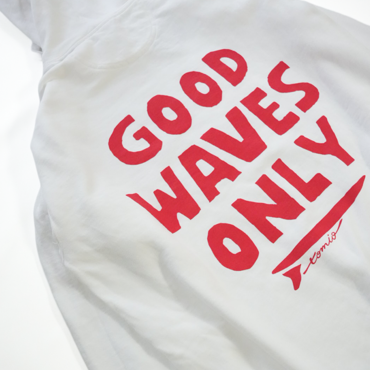 VINTAGE-PARKA "GOOD WAVES ONLY" by tomio(ホワイト)