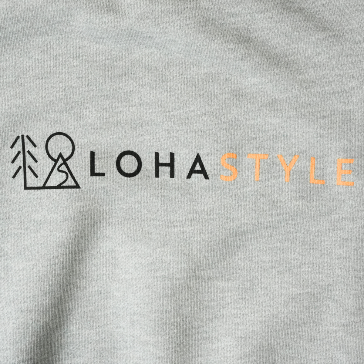 CORDURA裏毛 LOHASTYLEロゴパーカ(グレー)