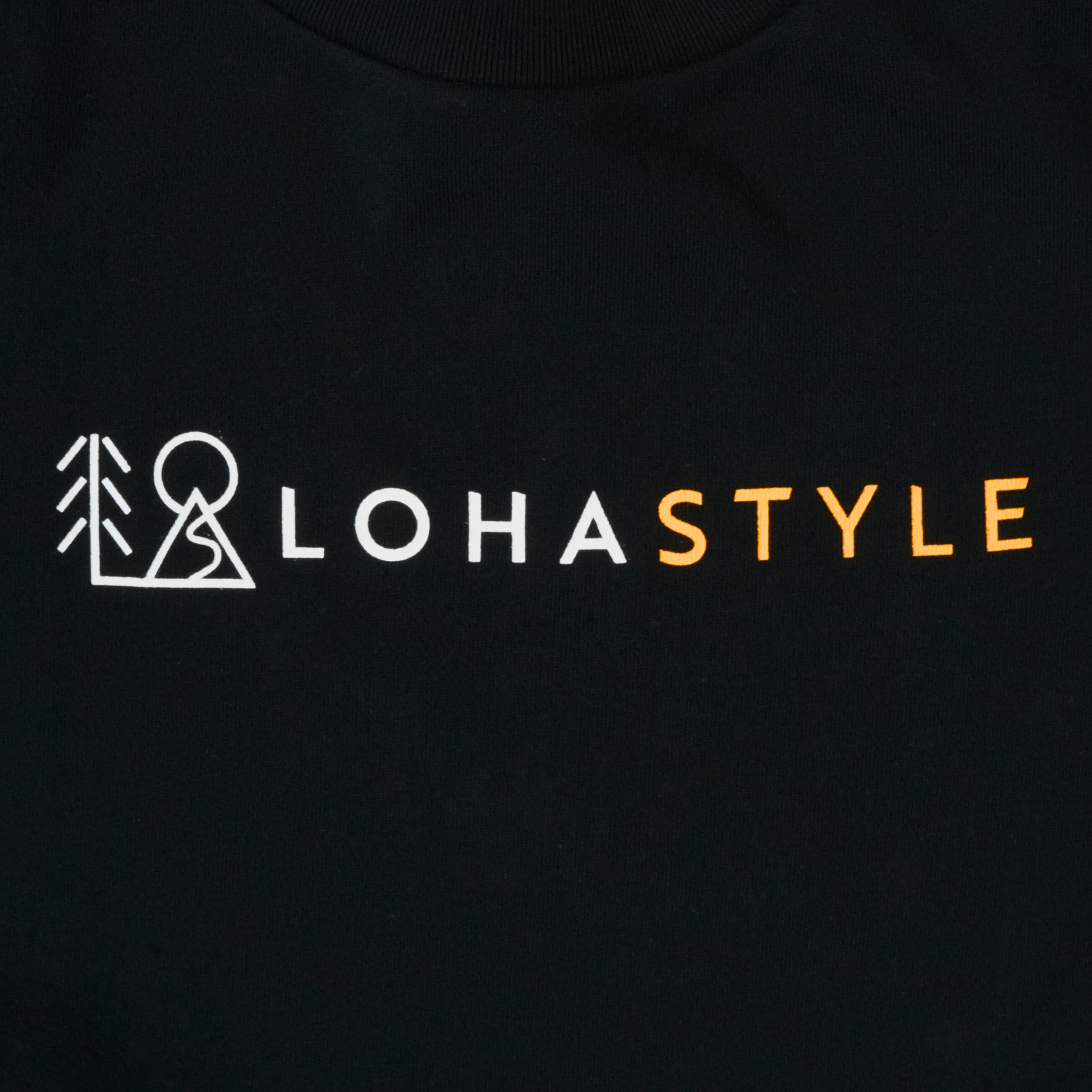 CORDURA裏毛 LOHASTYLEロゴスウェット(ブラック)