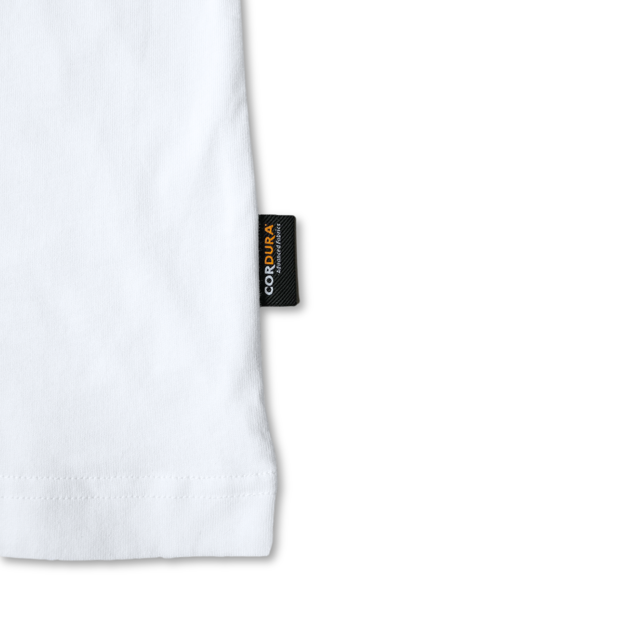 CORDURA天竺 半袖左ロゴT(ホワイト)