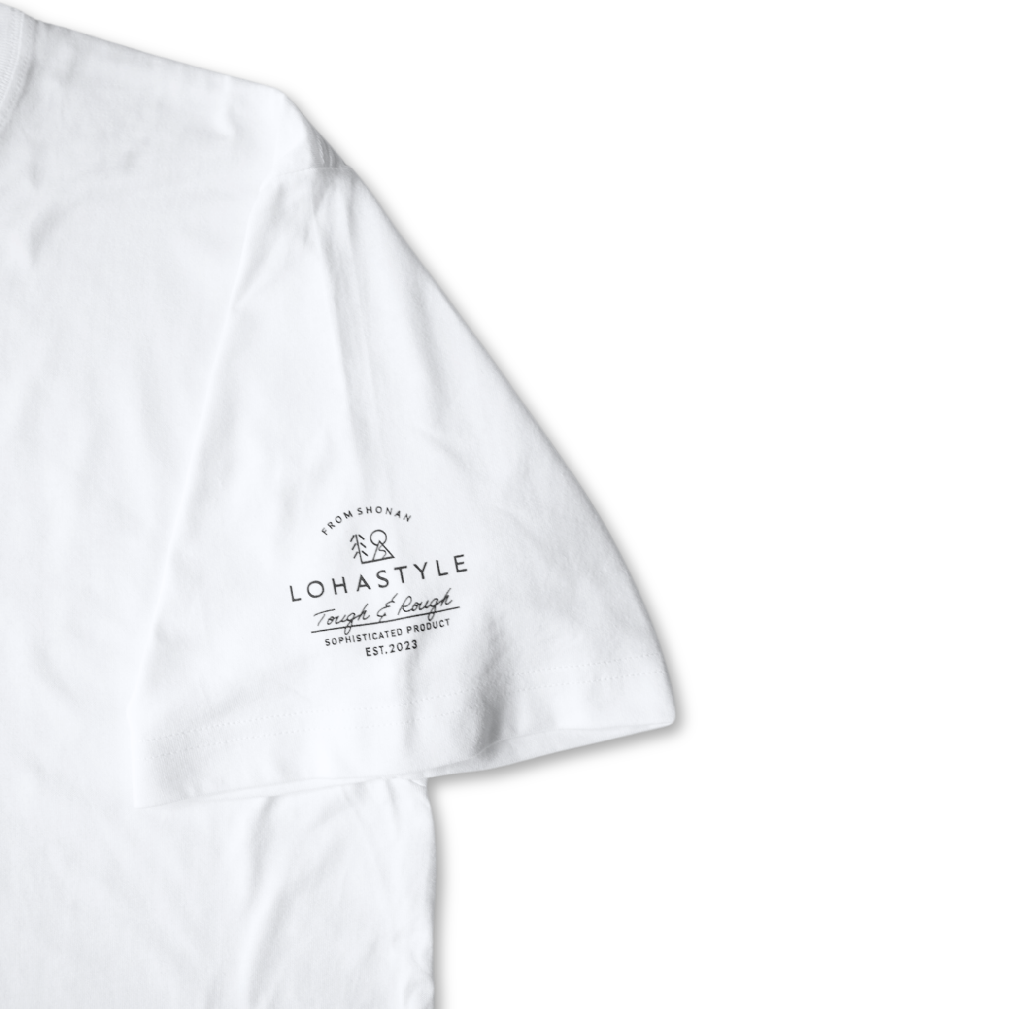 CORDURA天竺 半袖左ロゴT(ホワイト)