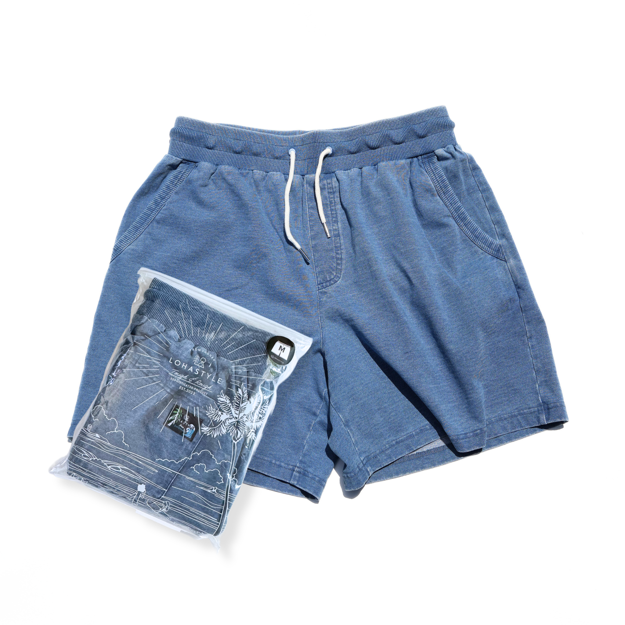 DENIM PAC-SHORTS(ブルー)