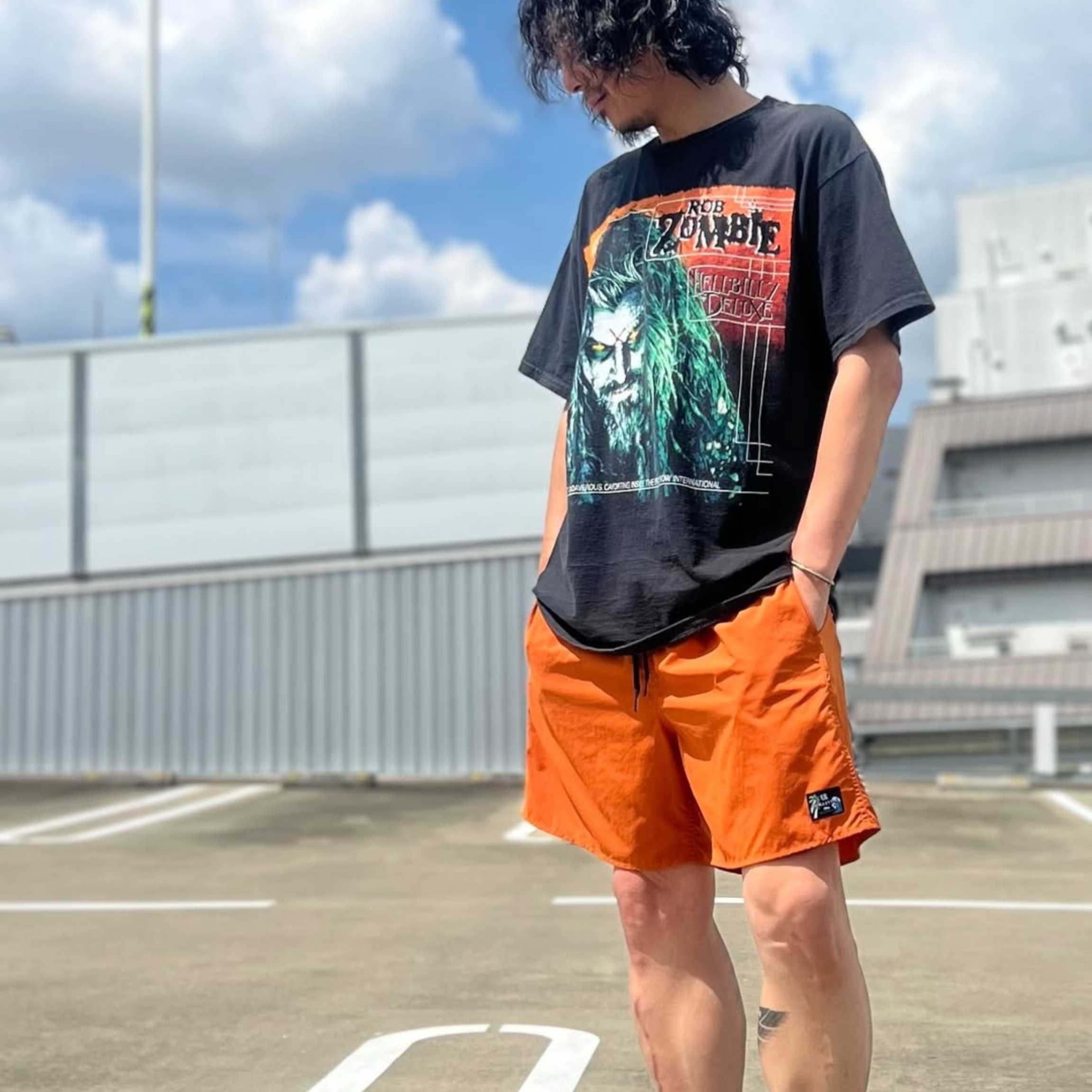 CORDURA ナイロン ”AERIAL”ショーツ(オレンジ)