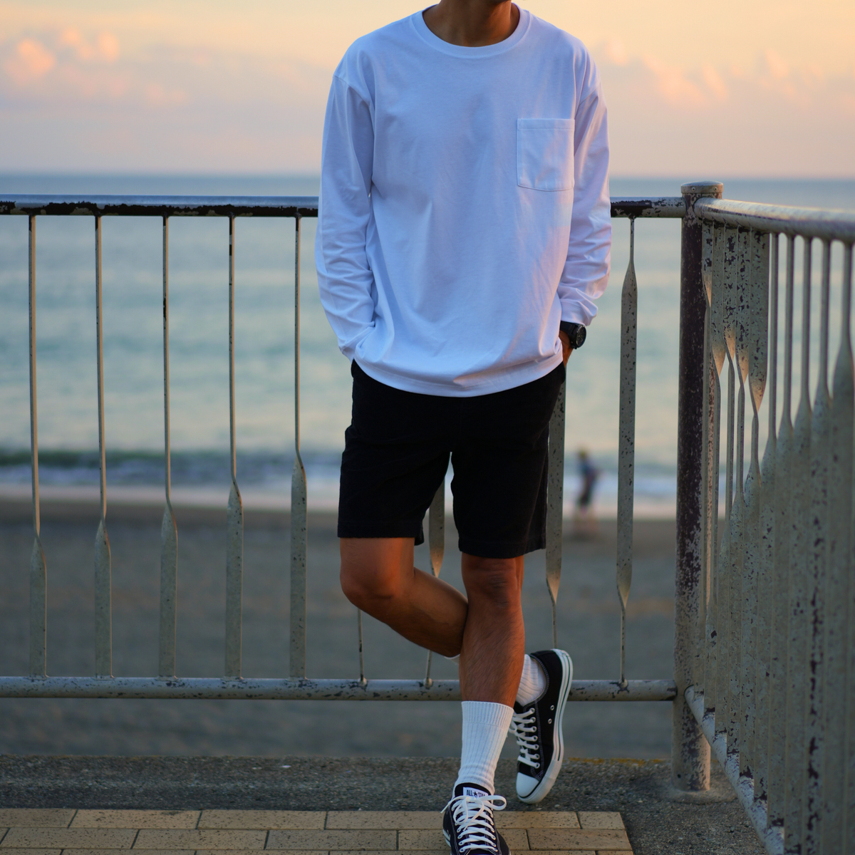 Rest&Recreation RR Uネックトップス ロングスリーブTシャツ
