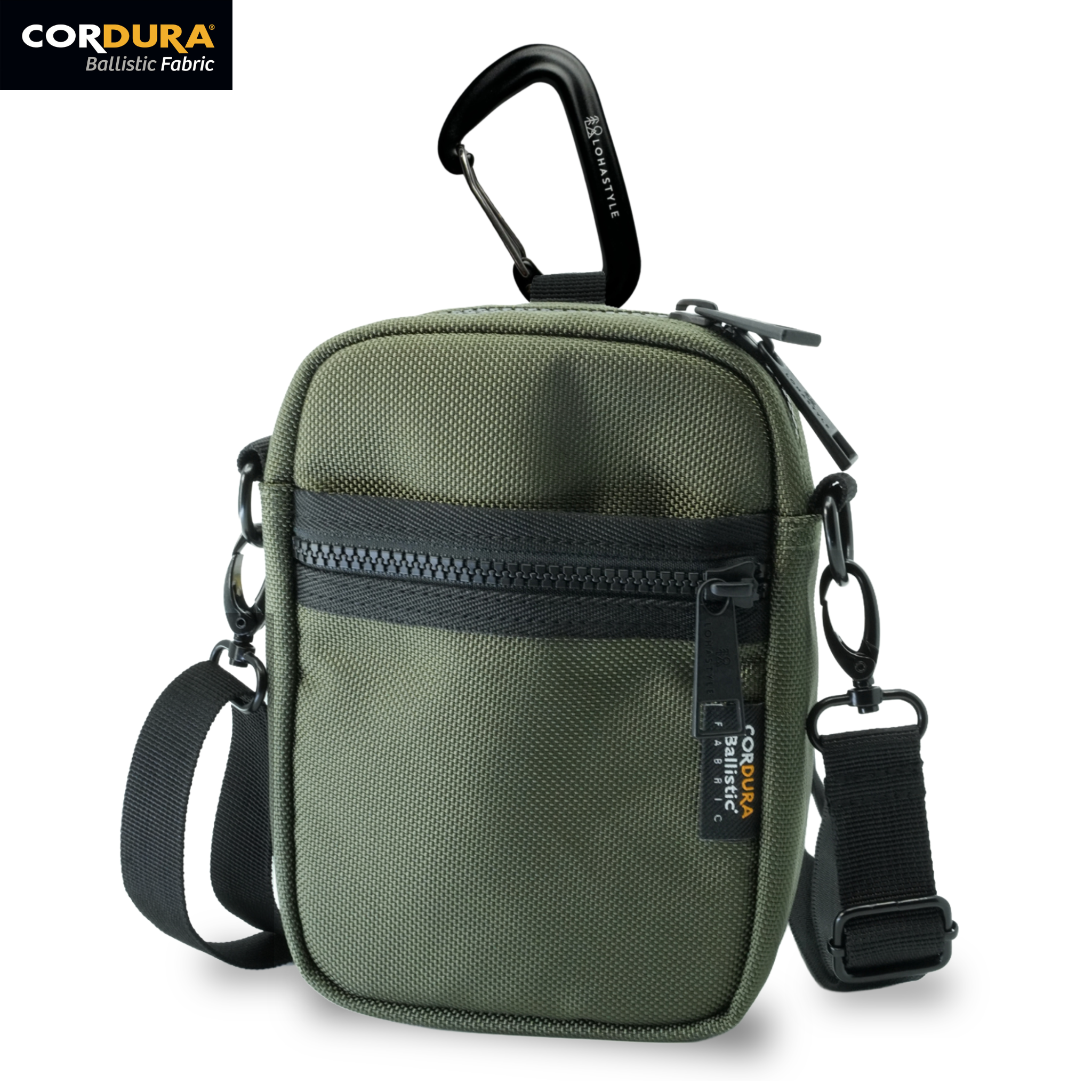 PADDLE CORDURA バリスティックナイロン スマホポーチ (カーキ)