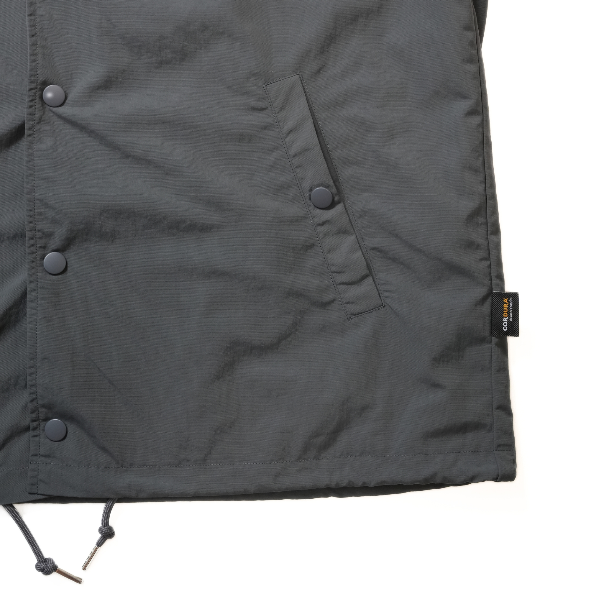 CORDURA COACH JACKET ロゴ刺繍（グレー）
