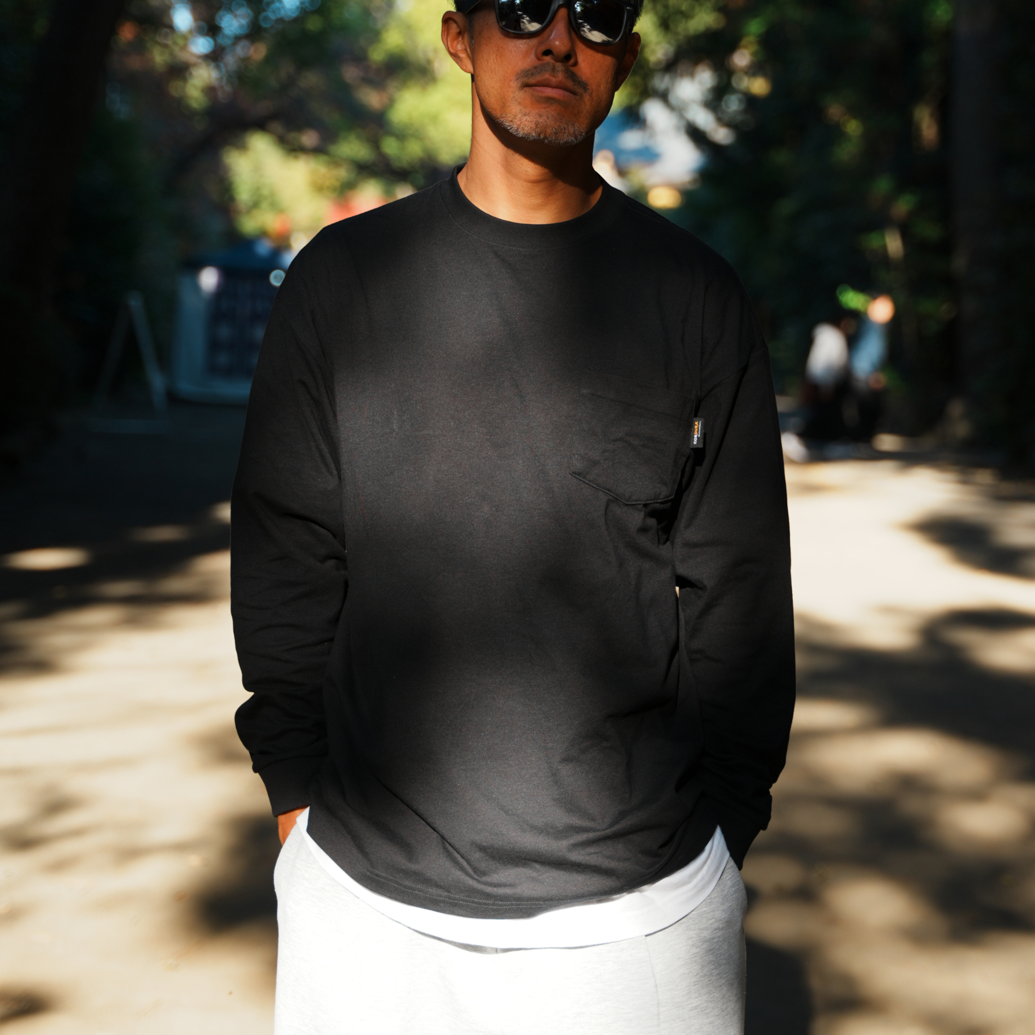 CORDURA PAC-T ビッグシルエット 胸ポケ 長袖 WINTER (ブラック)