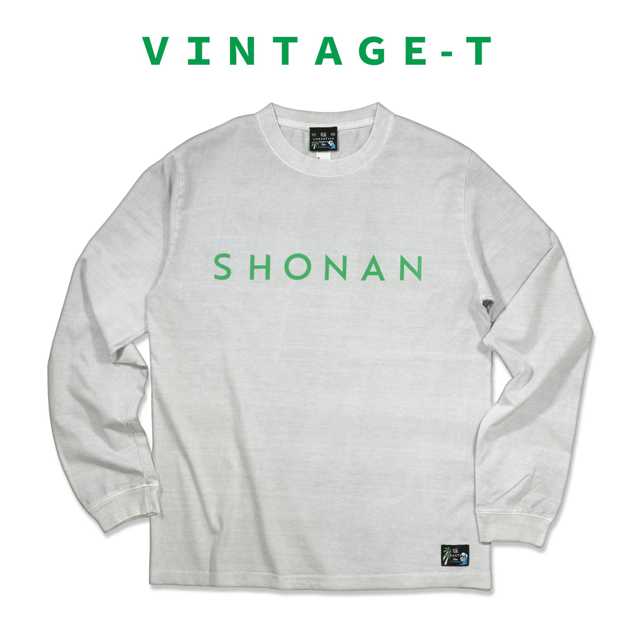 VINTAGE-ロンT "SHONAN"（グレー）