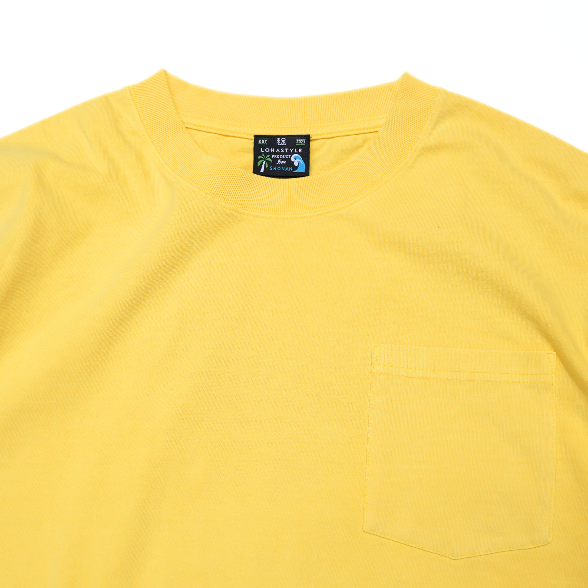 VINTAGE PAC-T ビッグシルエット 胸ポケ 半袖 (イエロー）