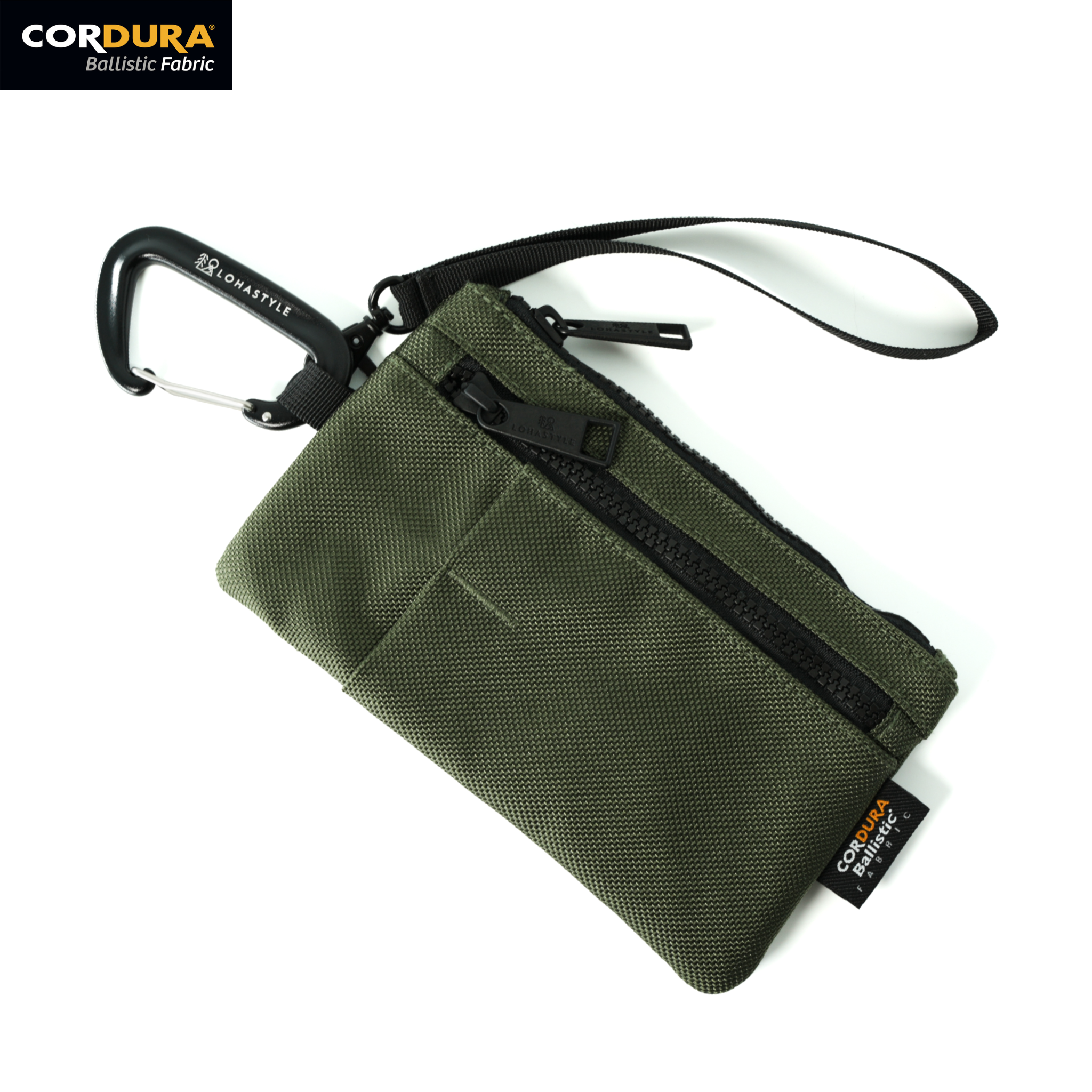 DECK CORDURA バリスティックナイロン ミニポーチ (カーキ)
