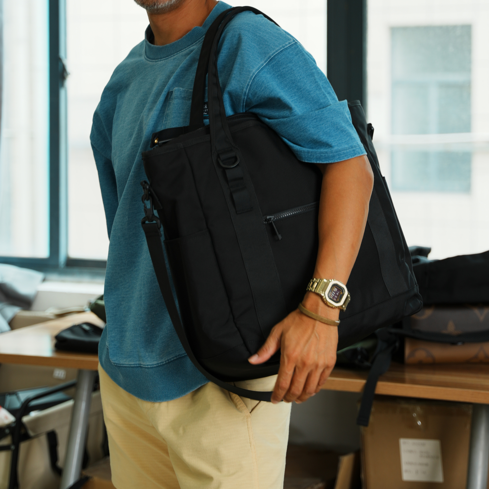 HOLLOW CORDURA バリスティックナイロン トート 30L