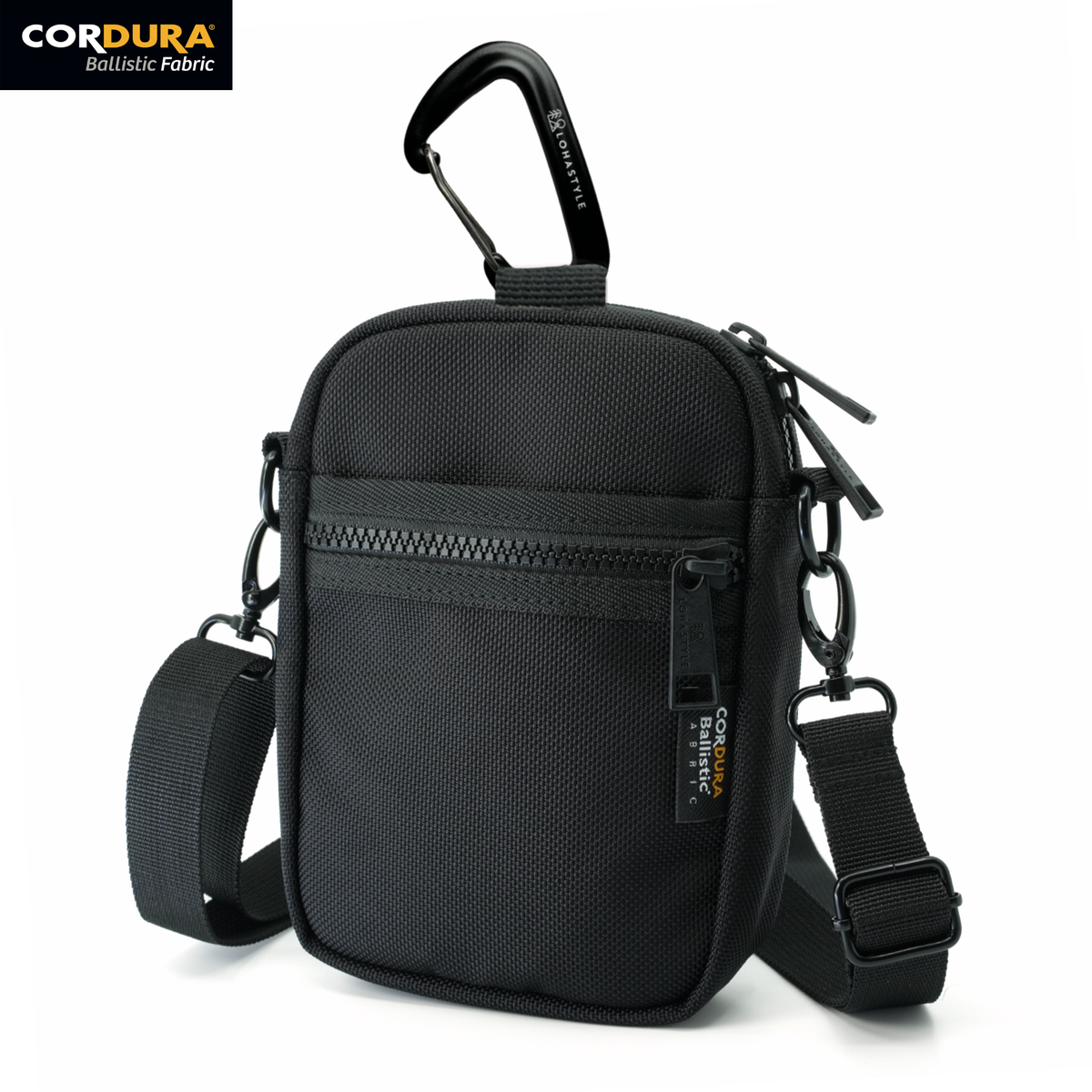 PADDLE CORDURA バリスティックナイロン スマホポーチ (ブラック)