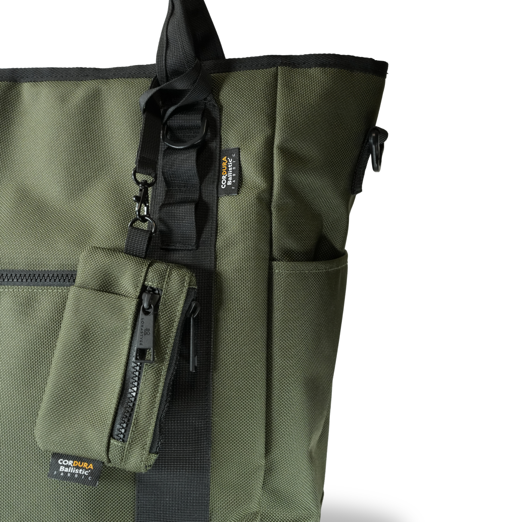 HOLLOW CORDURA バリスティックナイロン トート 30L (カーキ)