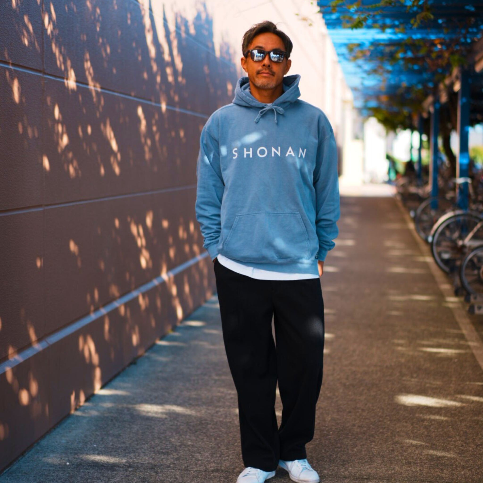 VINTAGE-パーカ "SHONAN"（ブルー）