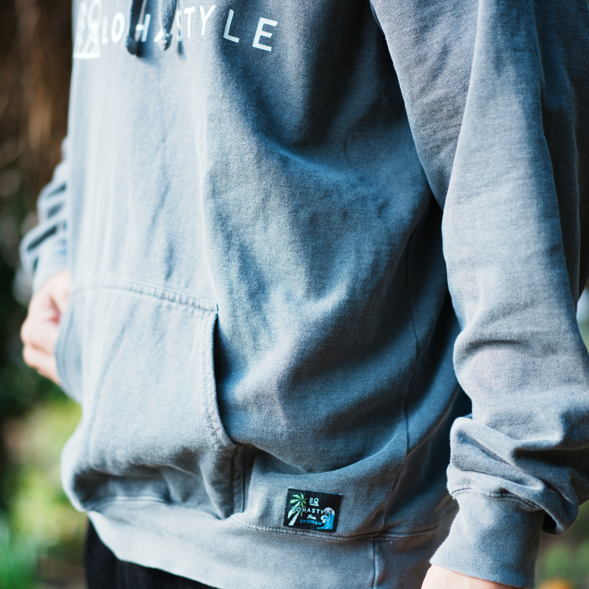 VINTAGE-パーカ "LOHASTYLE"（ブラック）