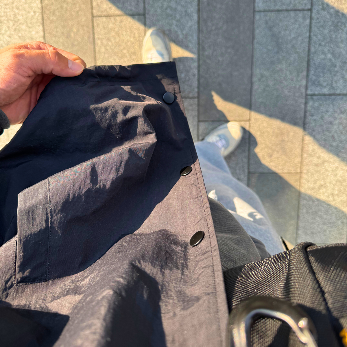 CORDURA COACH JACKET  ロゴ刺繍（ブラック）