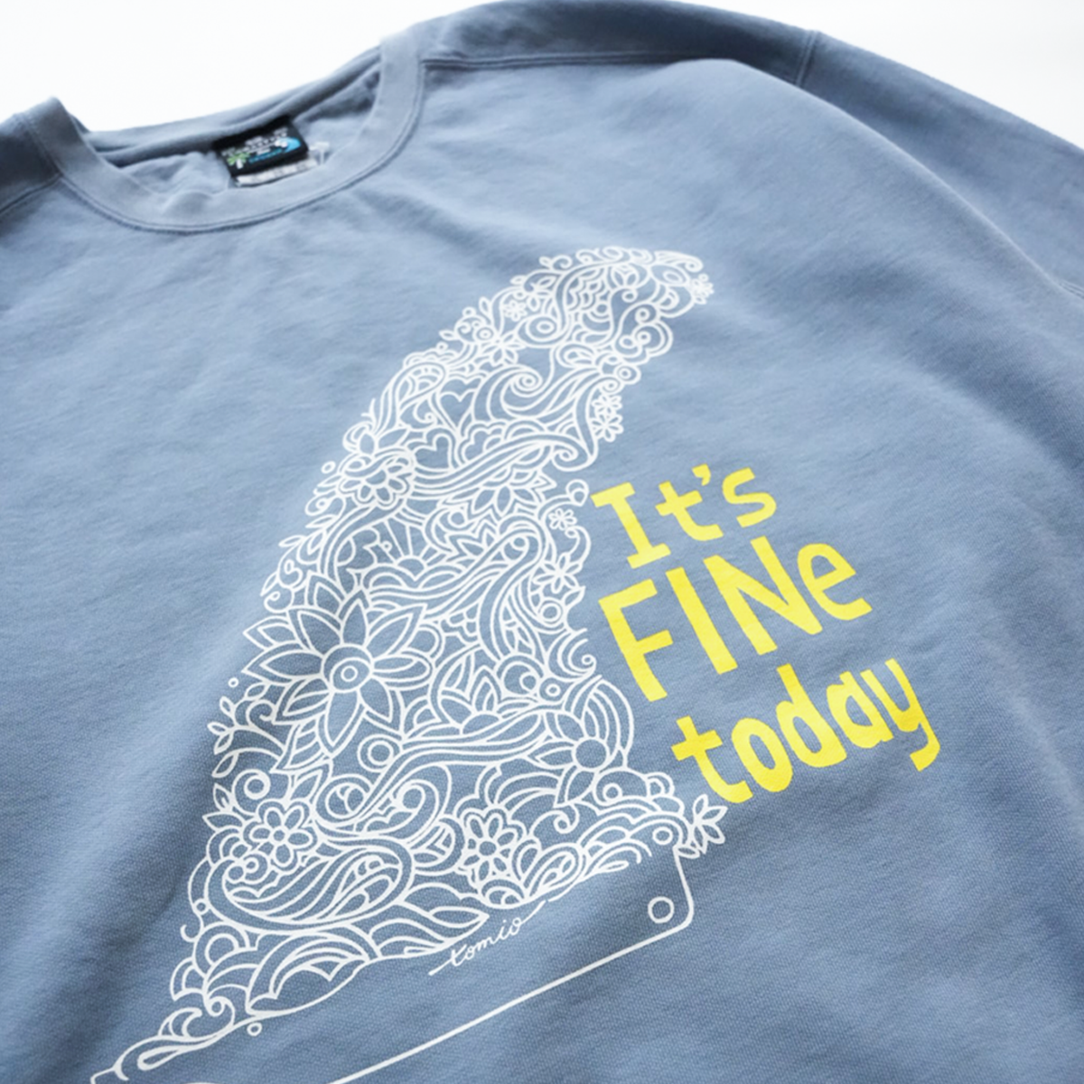 VINTAGE-SWEAT "IT'S FINE TODAY" by tomio（ブルー）