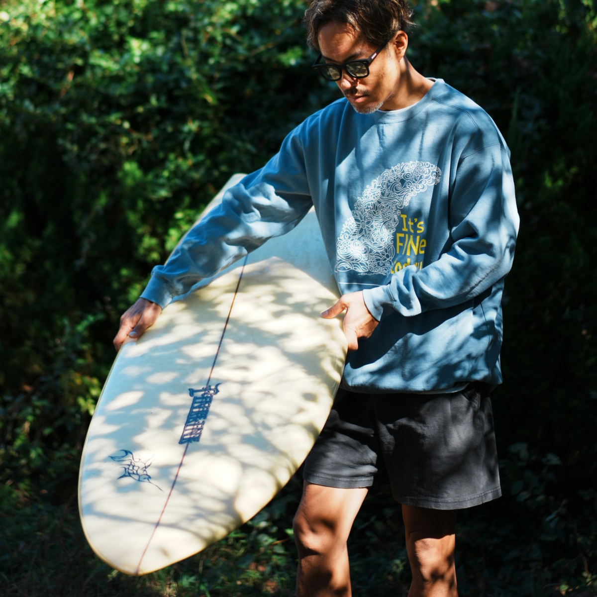 VINTAGE-SWEAT "IT'S FINE TODAY" by tomio（ブルー）