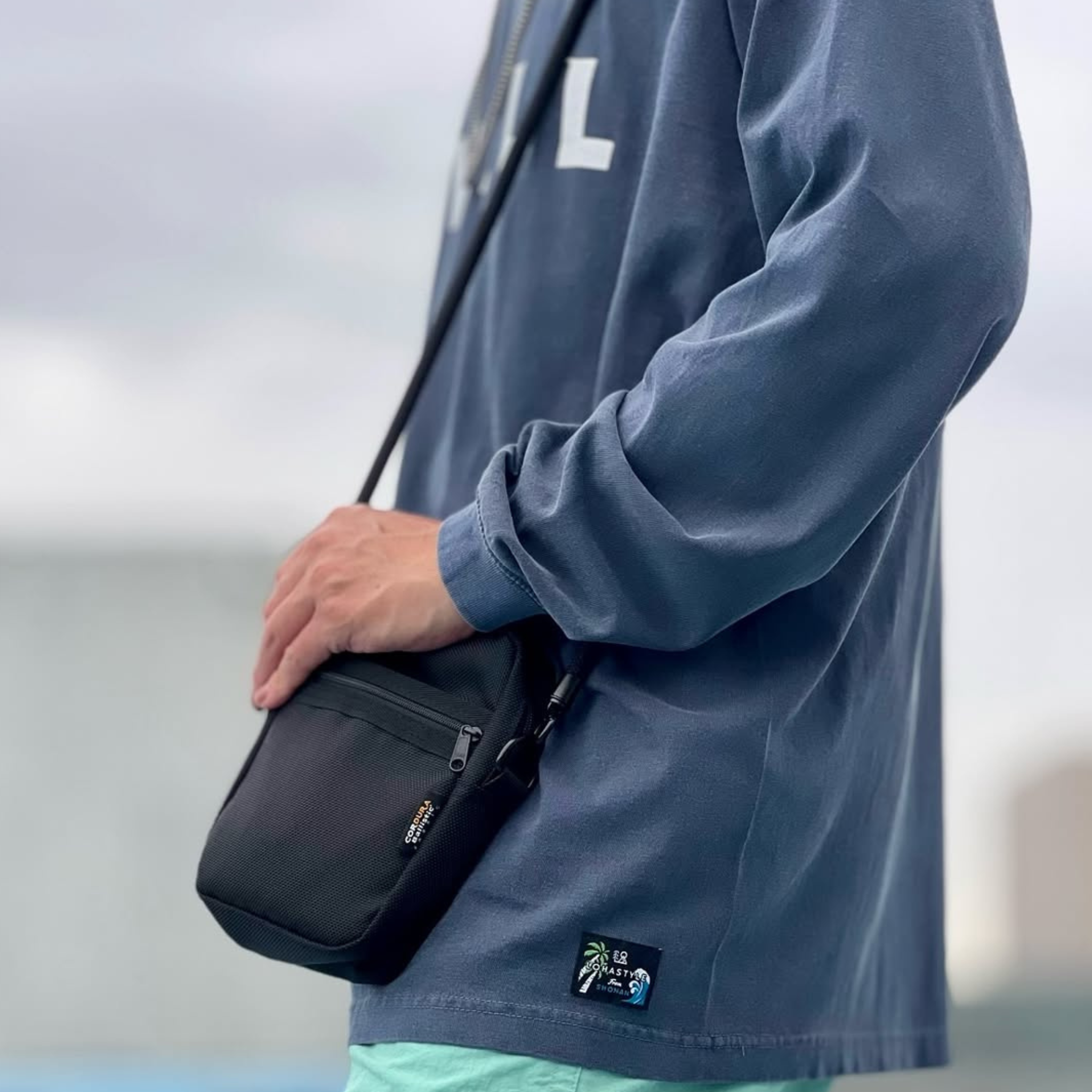 VINTAGE-ロンT "SWELL"（ネイビー）